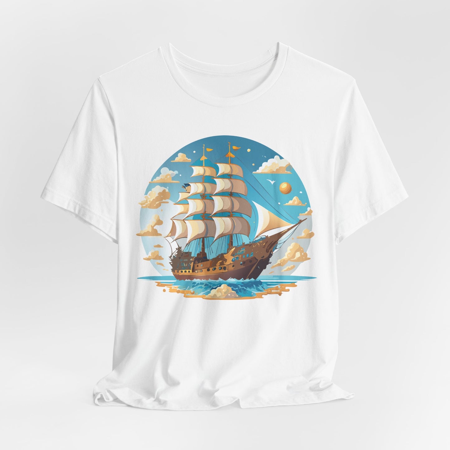 Ship Tee Shirt, Tee Shirt with Ship