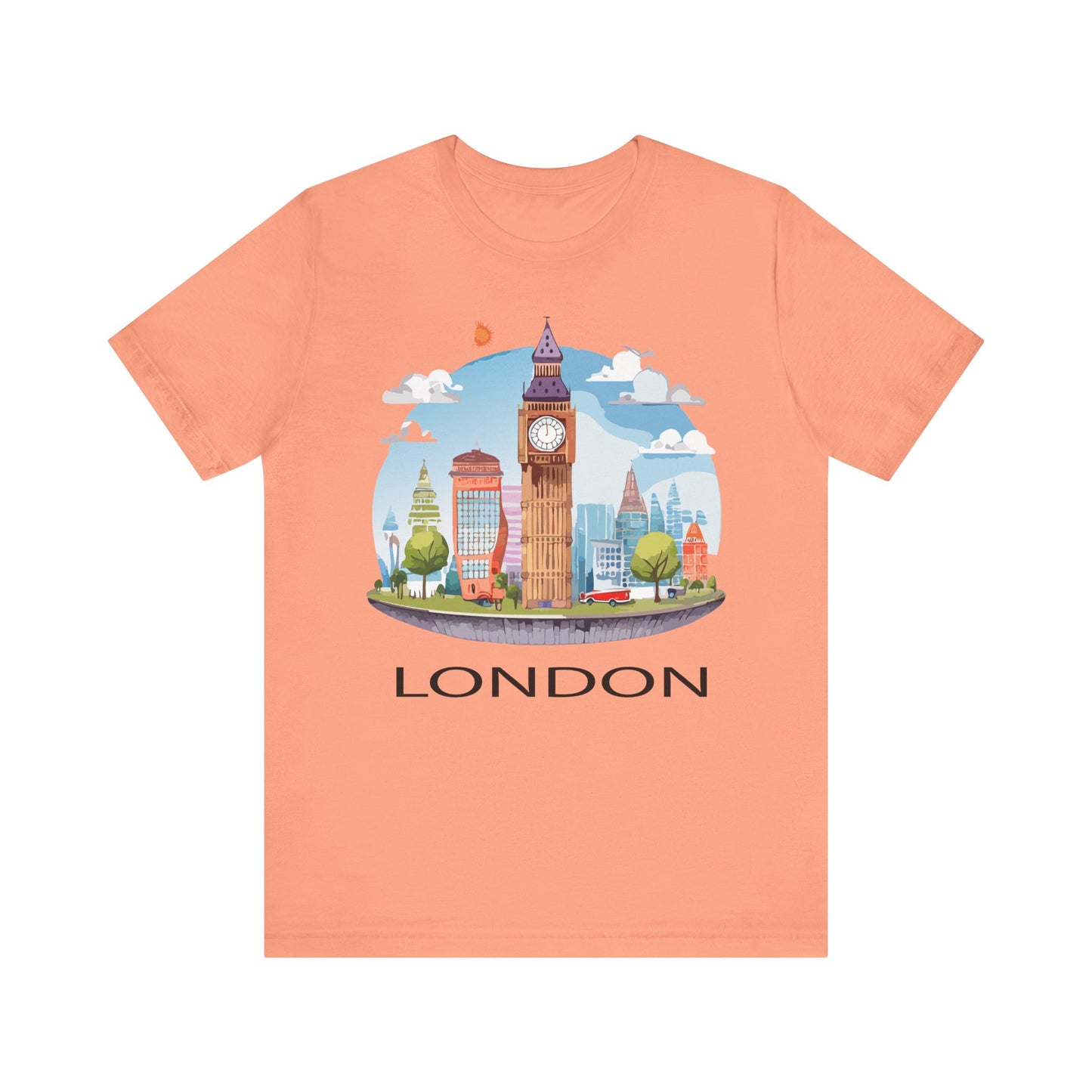London Shirt, Travel T-Shirt, Tourist Shirts, Tee Shirt with Travel Prints 1