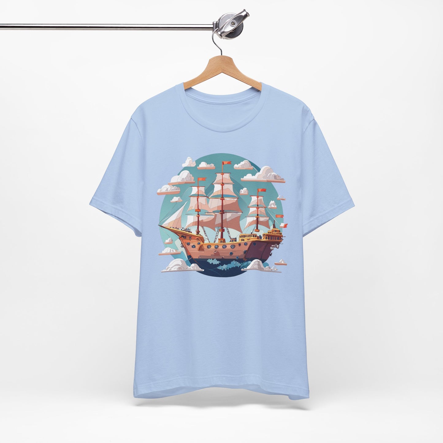 Ship Tee Shirt, Tee Shirt with Ship