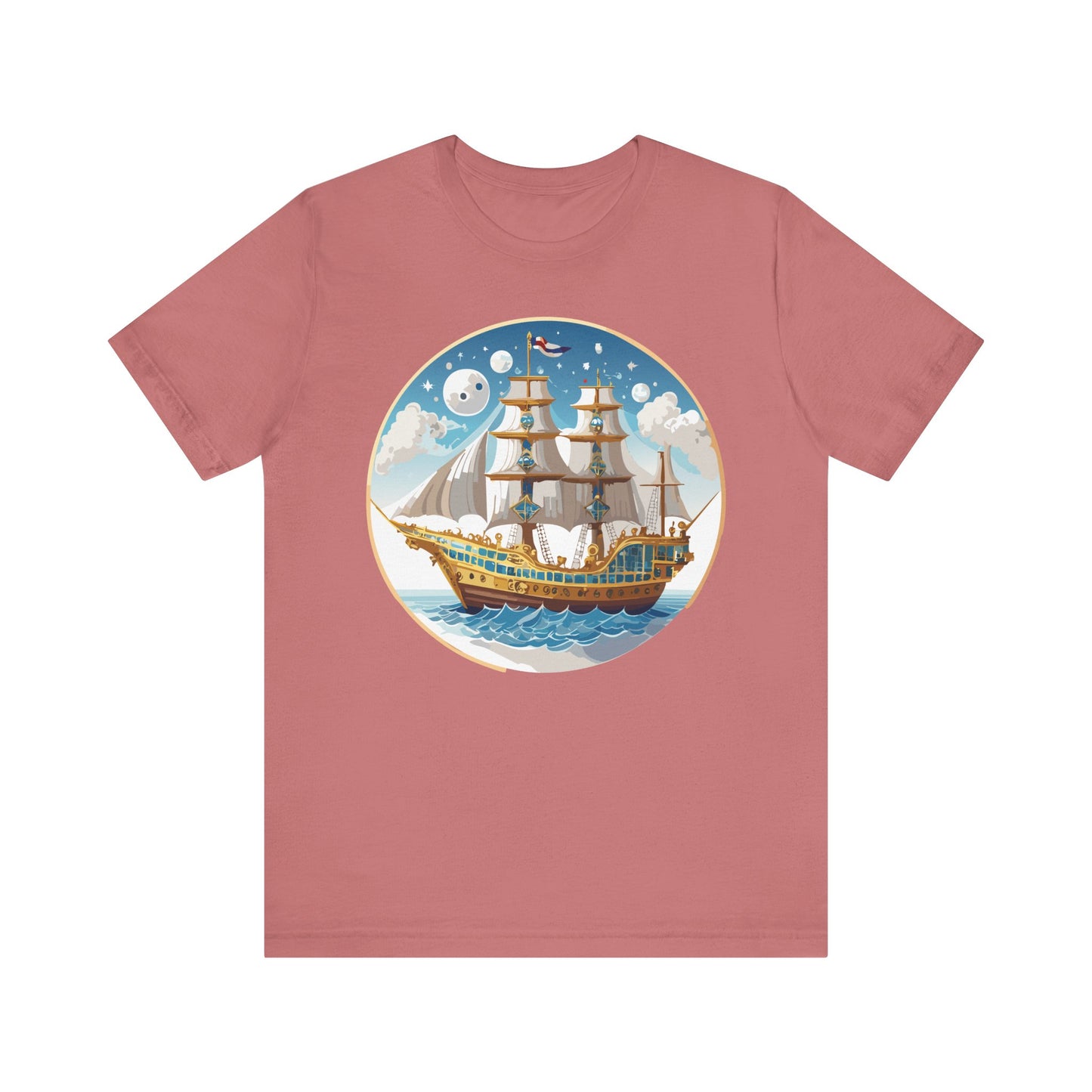 Ship Tee Shirt, Tee Shirt with Ship