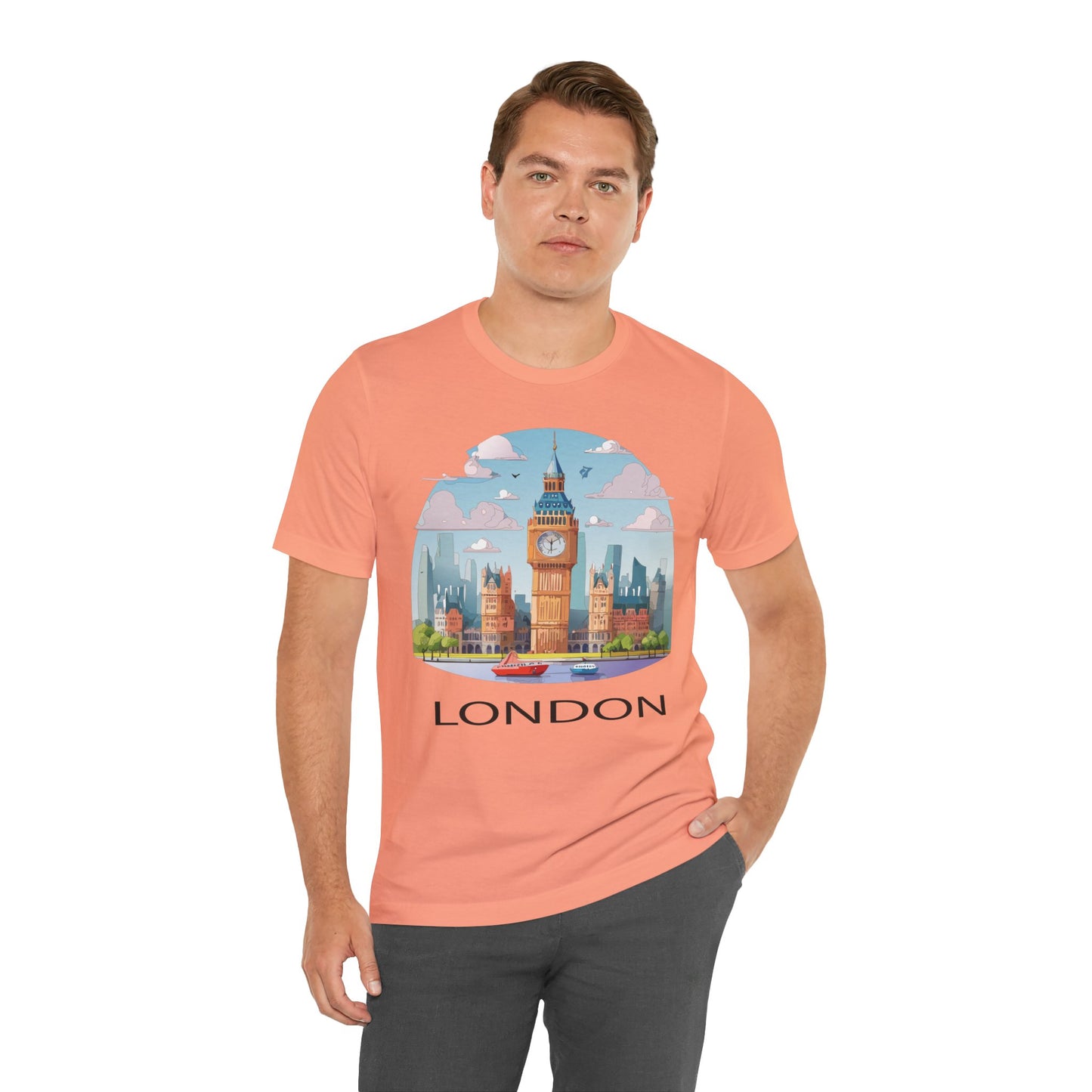 London Shirt, Travel T-Shirt, Tourist Shirts, Tee Shirt with Travel Prints 2