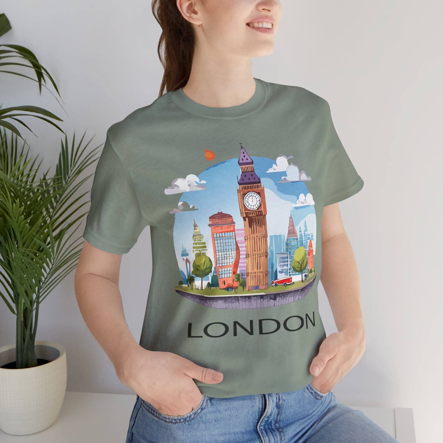 London Shirt, Travel T-Shirt, Tourist Shirts, Tee Shirt with Travel Prints 1