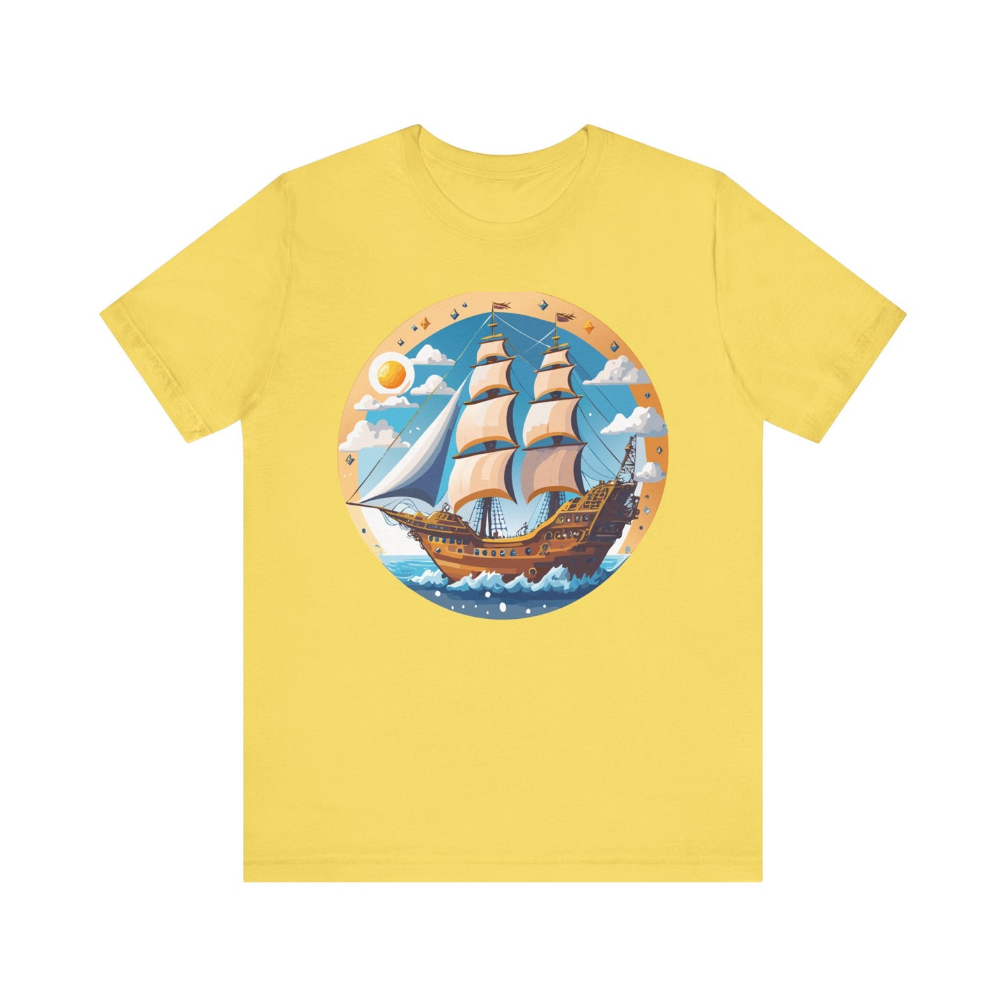 Ship Tee Shirt, Tee Shirt with Ship