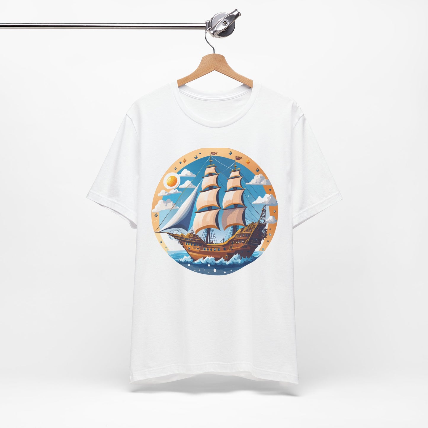 Ship Tee Shirt, Tee Shirt with Ship