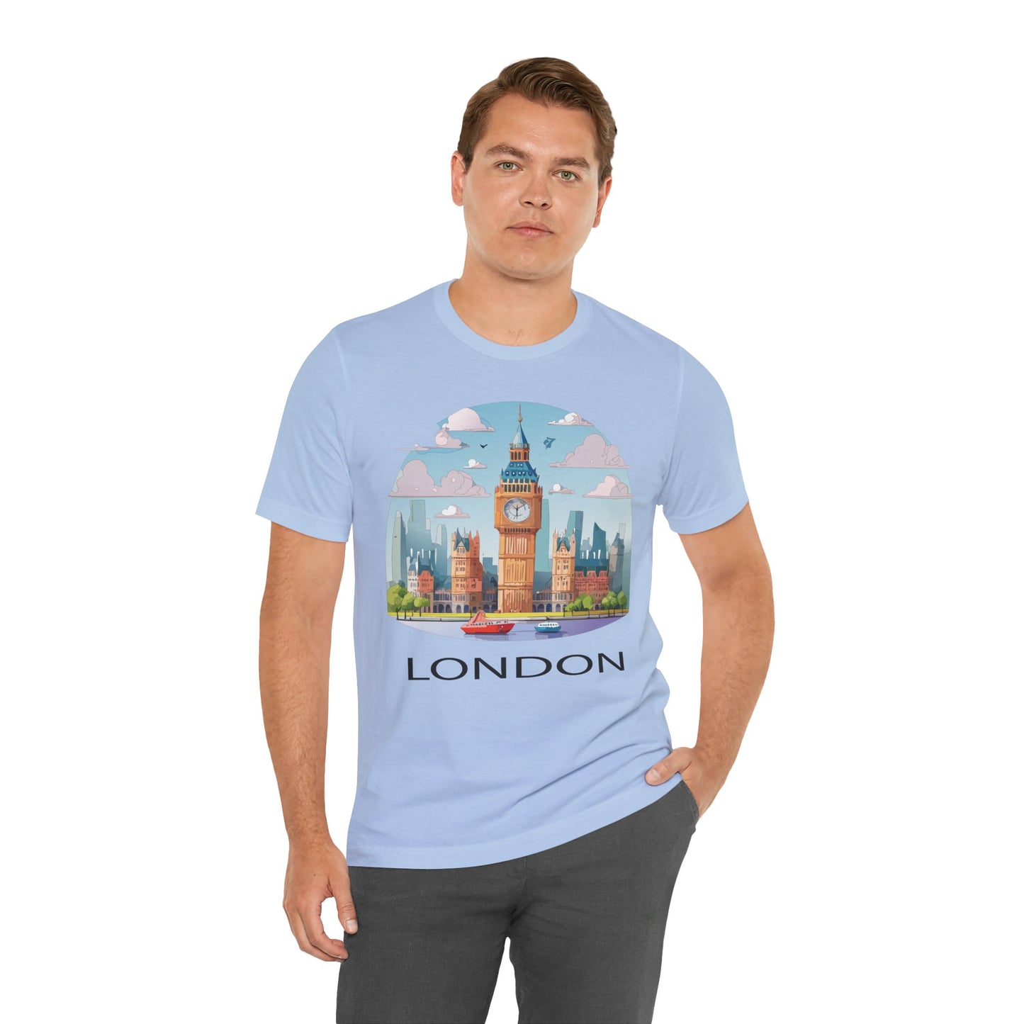 London Shirt, Travel T-Shirt, Tourist Shirts, Tee Shirt with Travel Prints 2