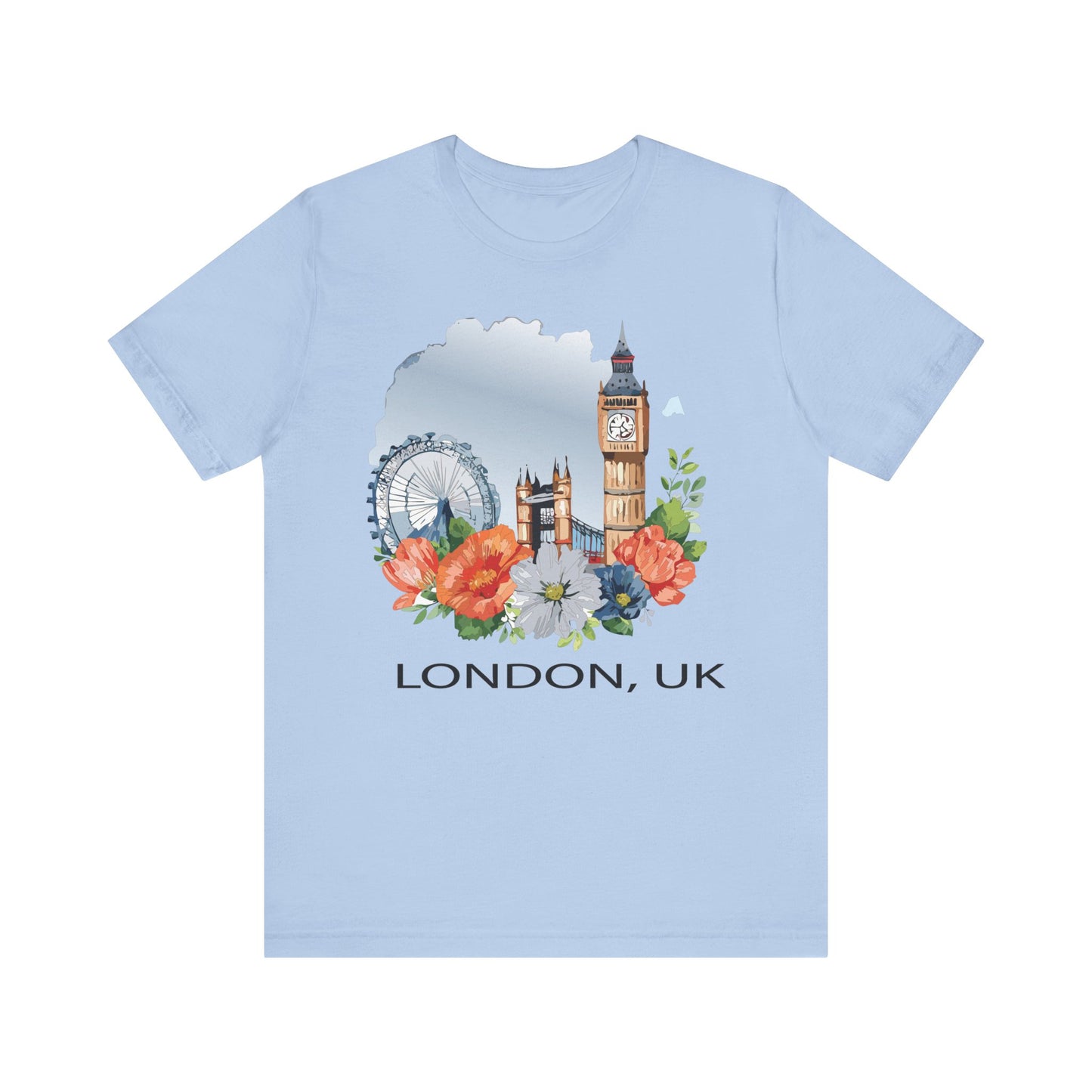 London Shirt, Travel T-Shirt, Tourist Shirts, Tee Shirt with Travel Prints 4
