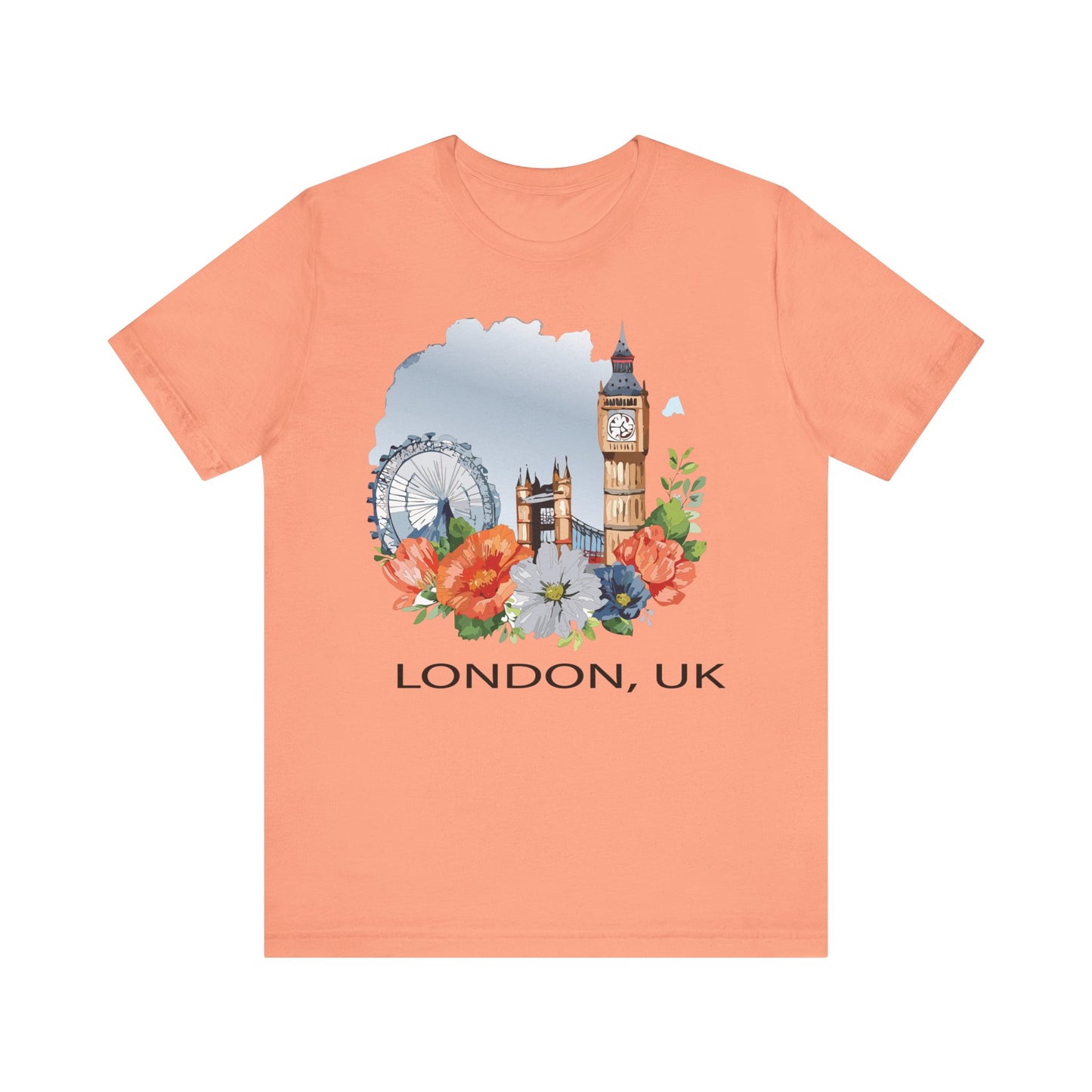 London Shirt, Travel T-Shirt, Tourist Shirts, Tee Shirt with Travel Prints 4