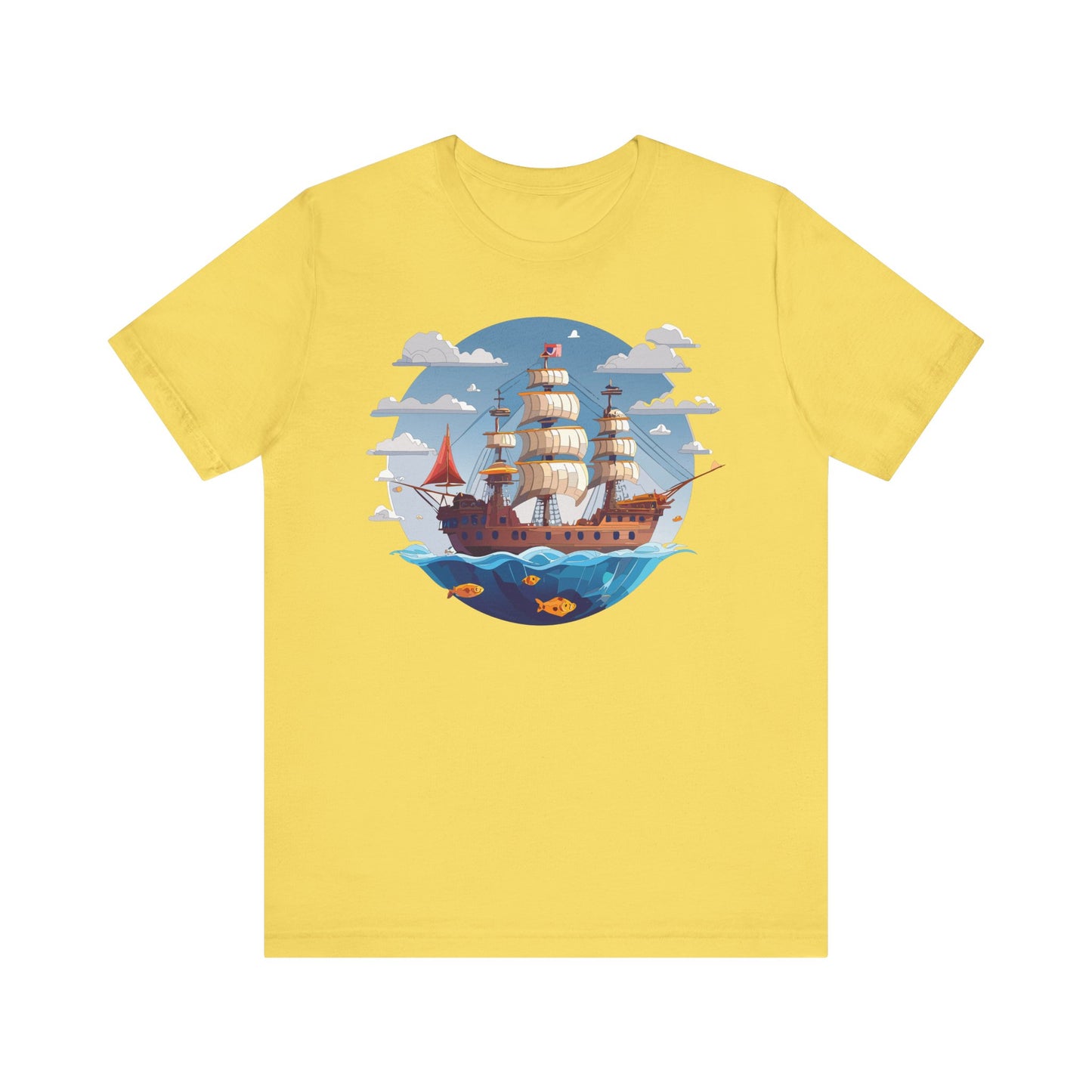 Ship Tee Shirt, Tee Shirt with Ship