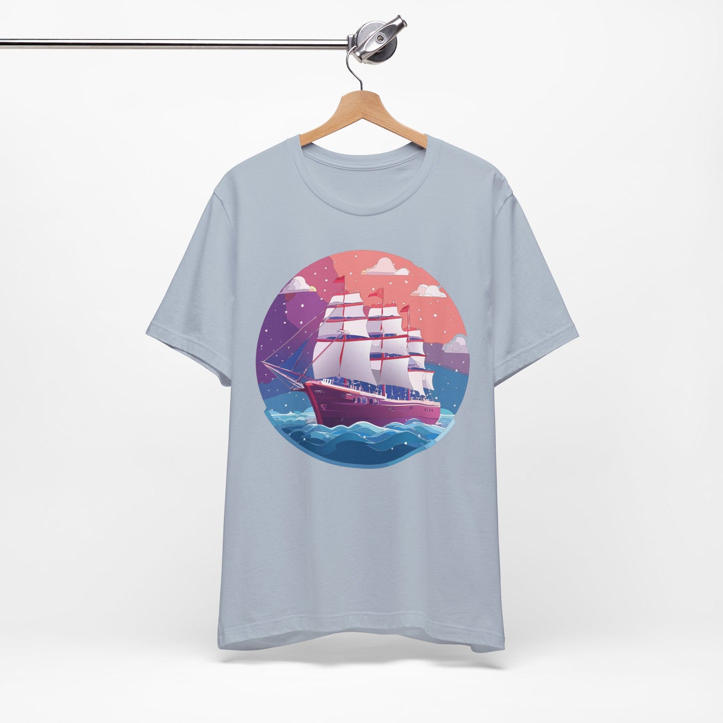 Ship Tee Shirt, Tee Shirt with Ship