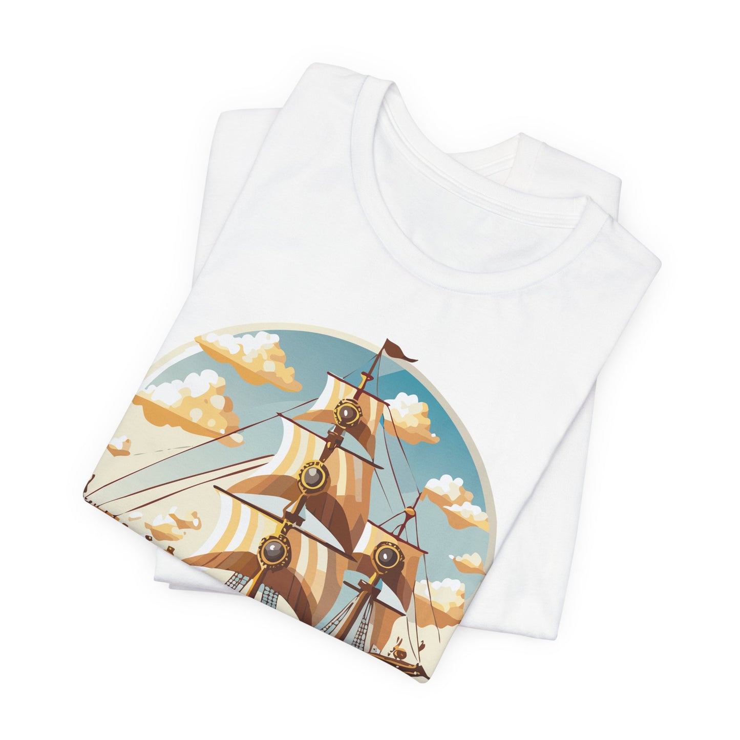 Ship Tee Shirt, Tee Shirt with Ship