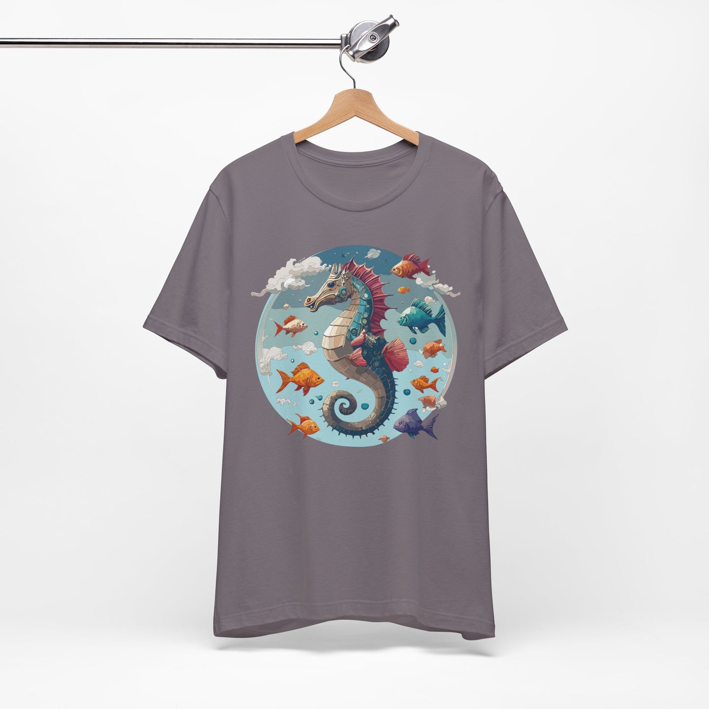 Animals Shirt, Shirt with Seahorse