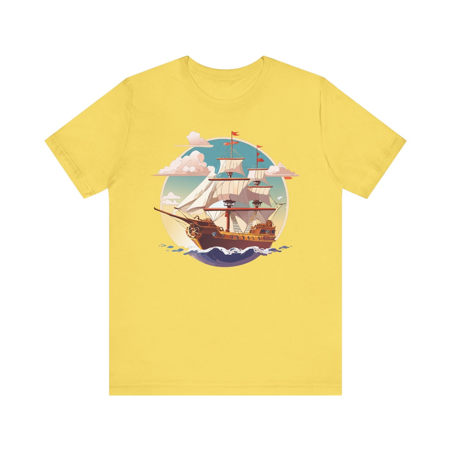 Ship Tee Shirt, Tee Shirt with Ship