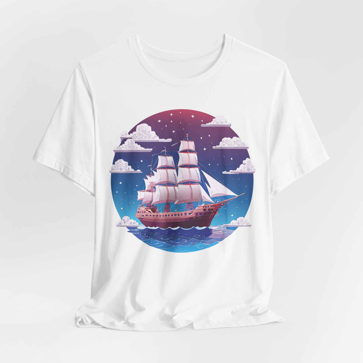 Ship Tee Shirt, Tee Shirt with Ship