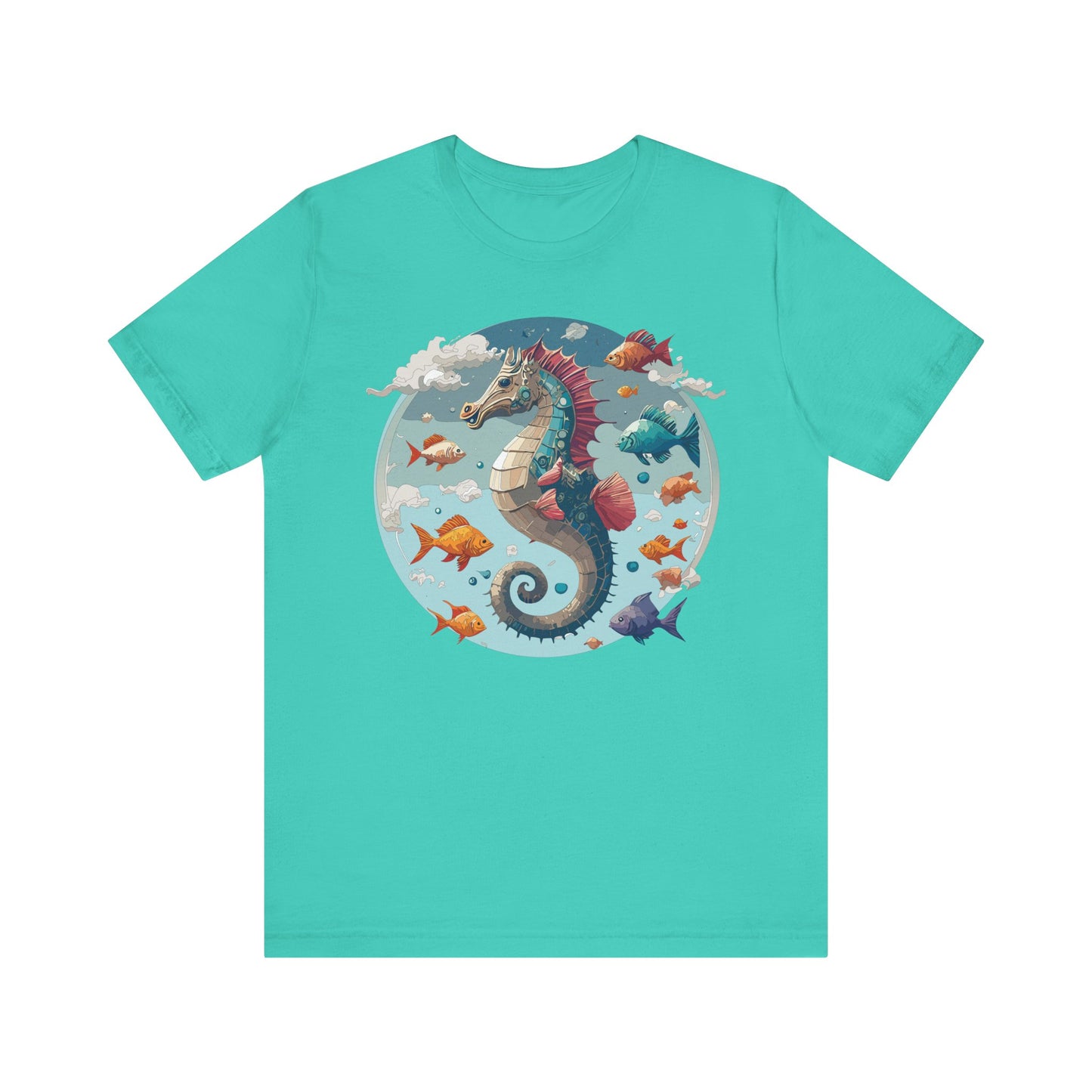 Animals Shirt, Shirt with Seahorse