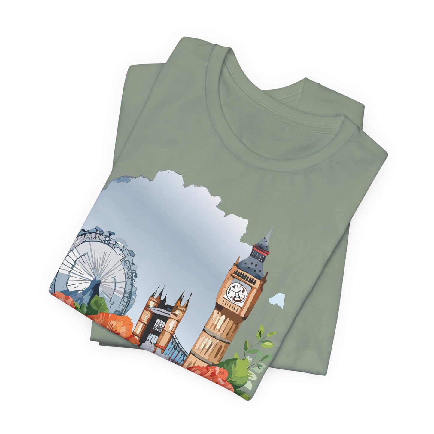London Shirt, Travel T-Shirt, Tourist Shirts, Tee Shirt with Travel Prints 4