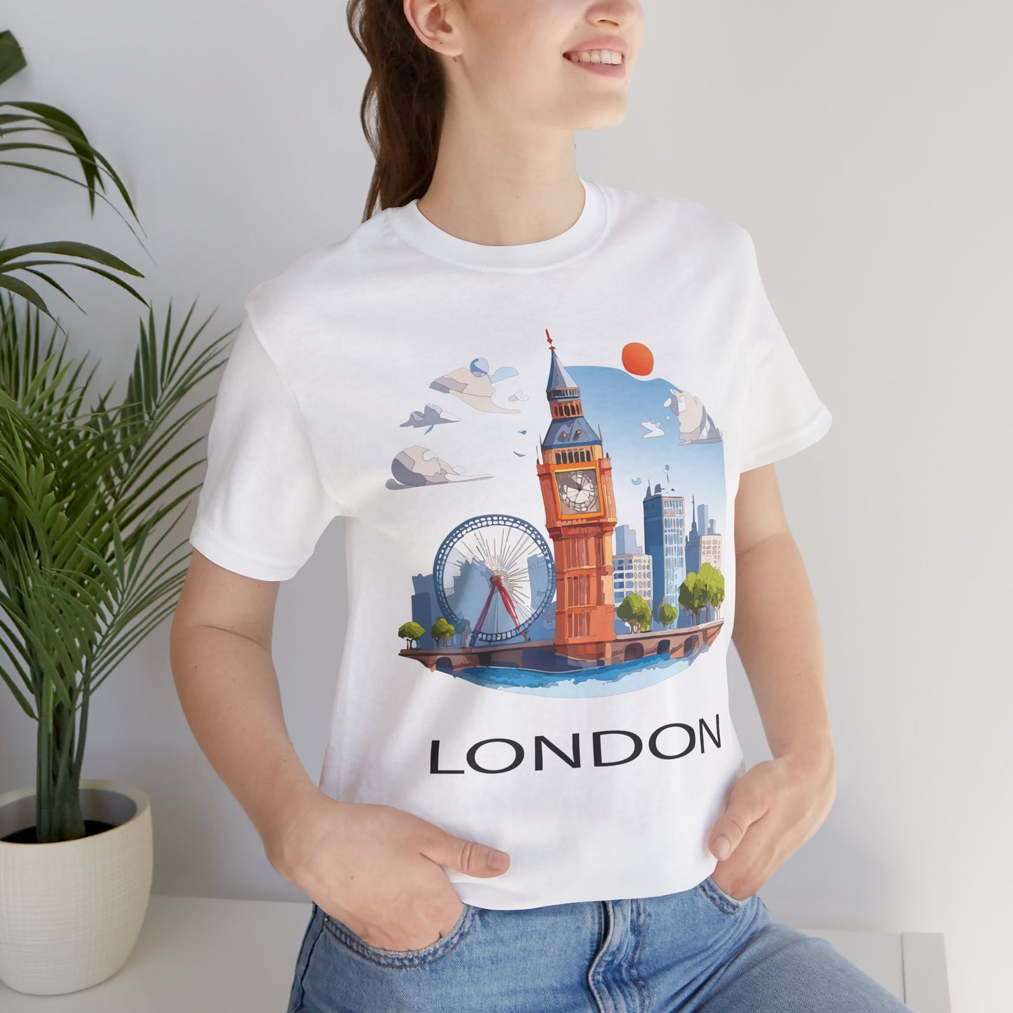 London Shirt, Travel T-Shirt, Tourist Shirts, Tee Shirt with Travel Prints 3