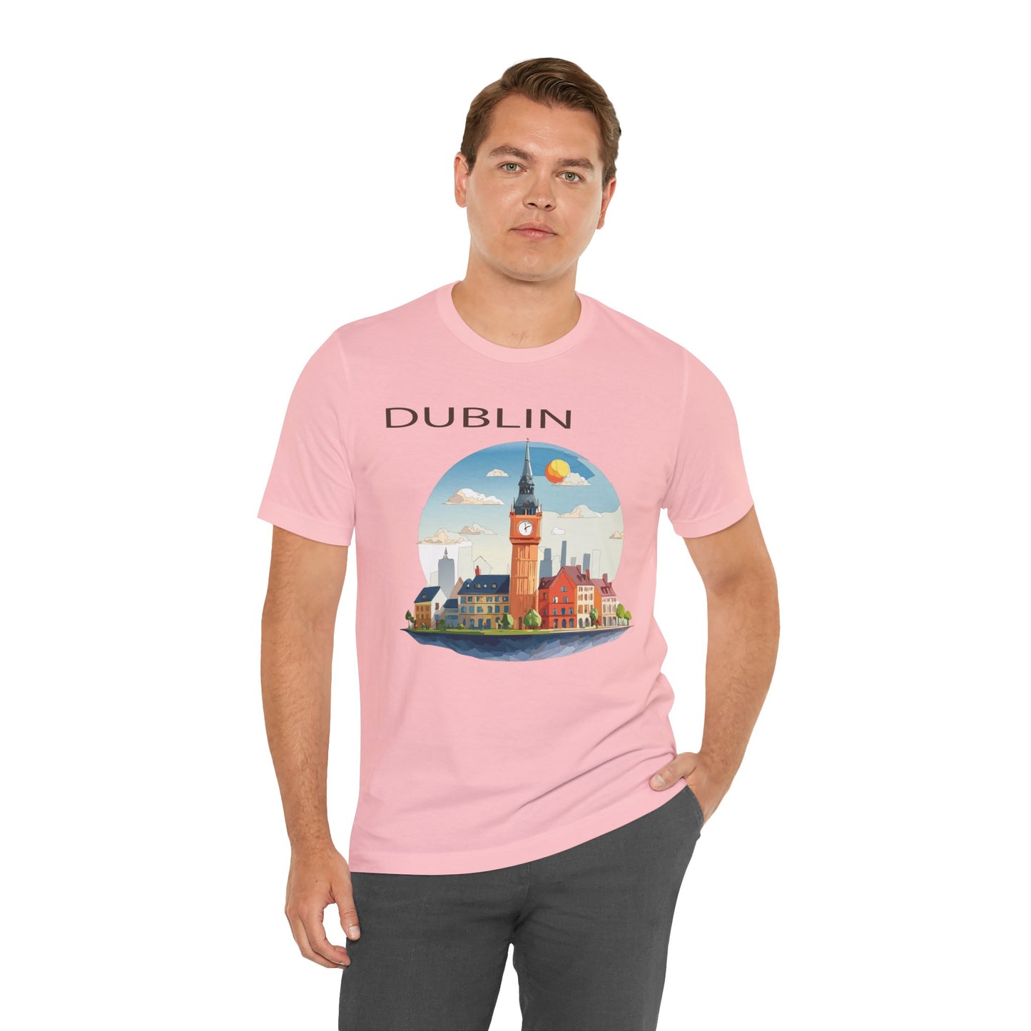 Dublin Shirt, Travel T-Shirt, Tourist Shirts, Tee Shirt with Travel Prints 1