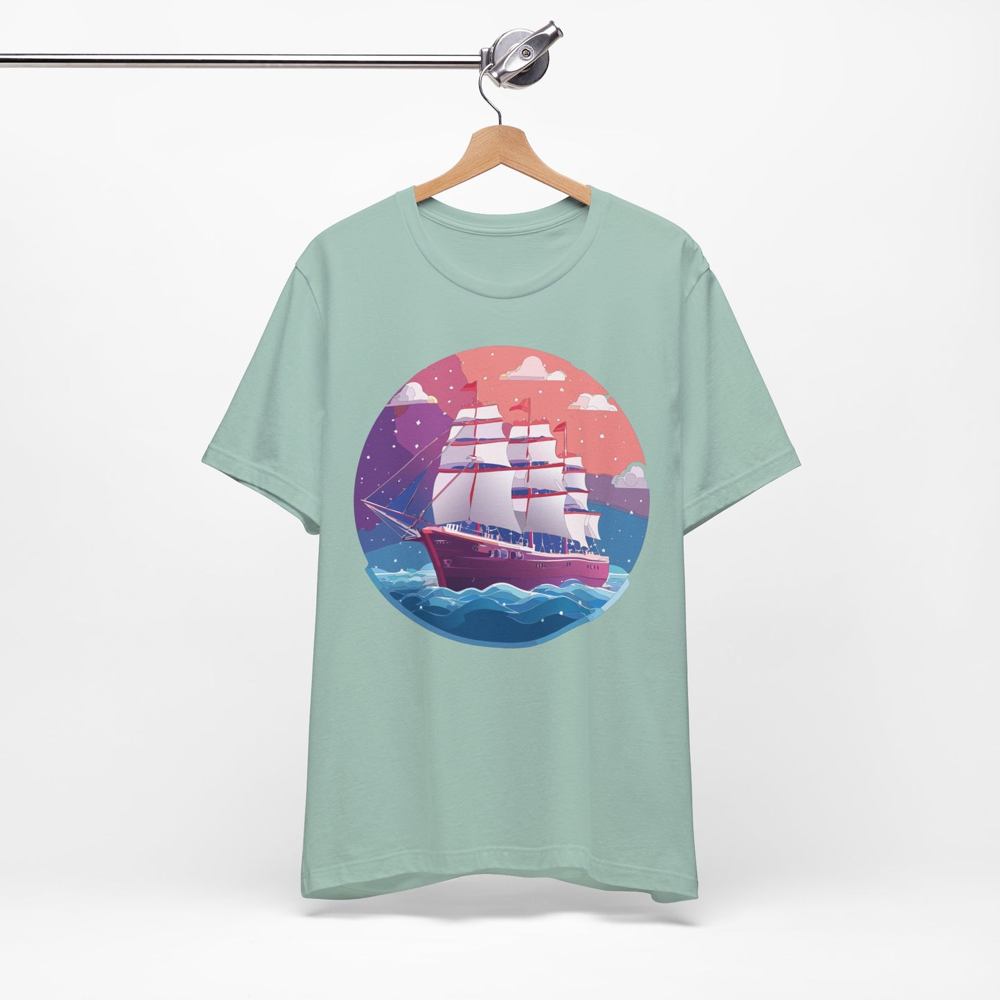 Ship Tee Shirt, Tee Shirt with Ship