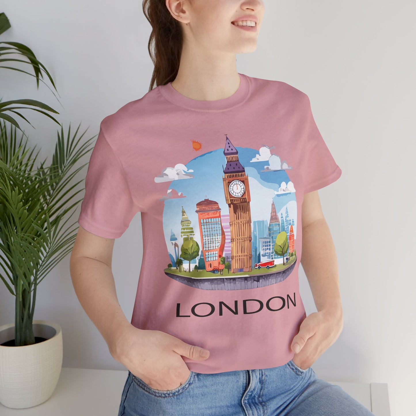 London Shirt, Travel T-Shirt, Tourist Shirts, Tee Shirt with Travel Prints 1