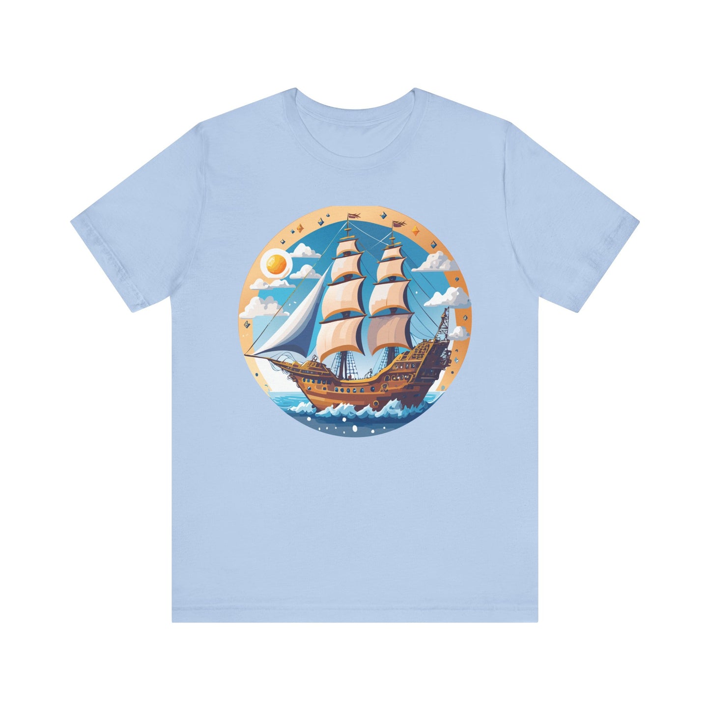 Ship Tee Shirt, Tee Shirt with Ship