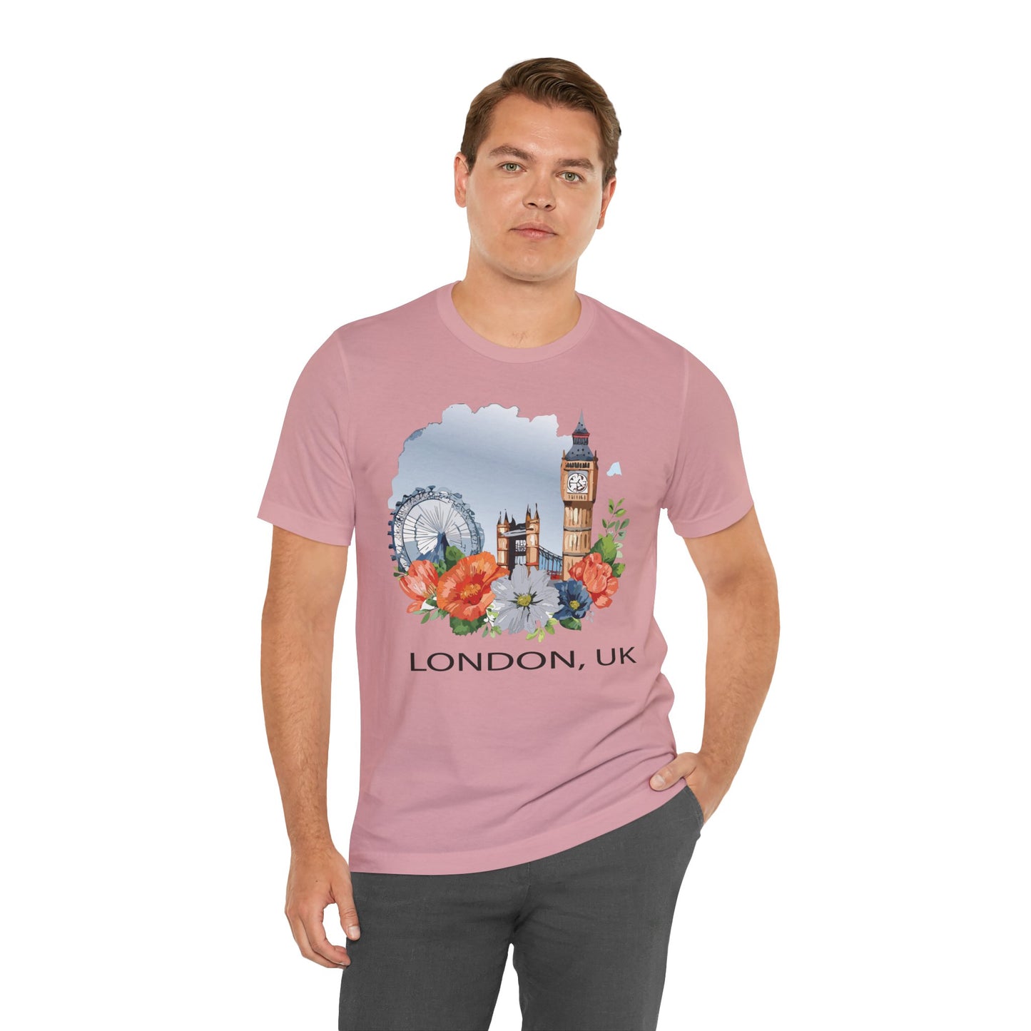 London Shirt, Travel T-Shirt, Tourist Shirts, Tee Shirt with Travel Prints 4