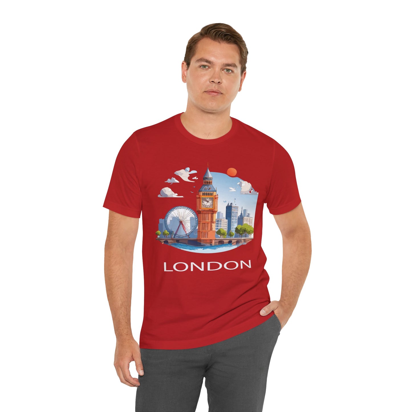 London Shirt, Travel T-Shirt, Tourist Shirts, Tee Shirt with Travel Prints 3