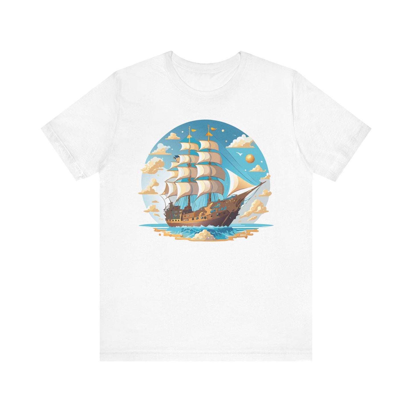 Ship Tee Shirt, Tee Shirt with Ship