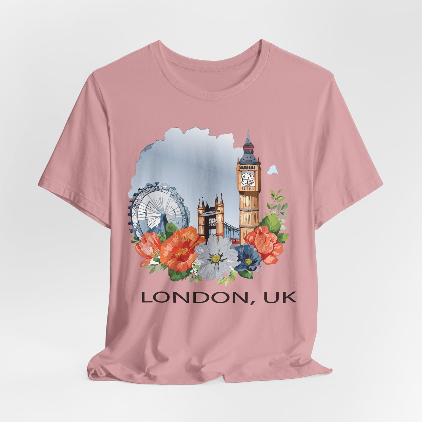 London Shirt, Travel T-Shirt, Tourist Shirts, Tee Shirt with Travel Prints 4