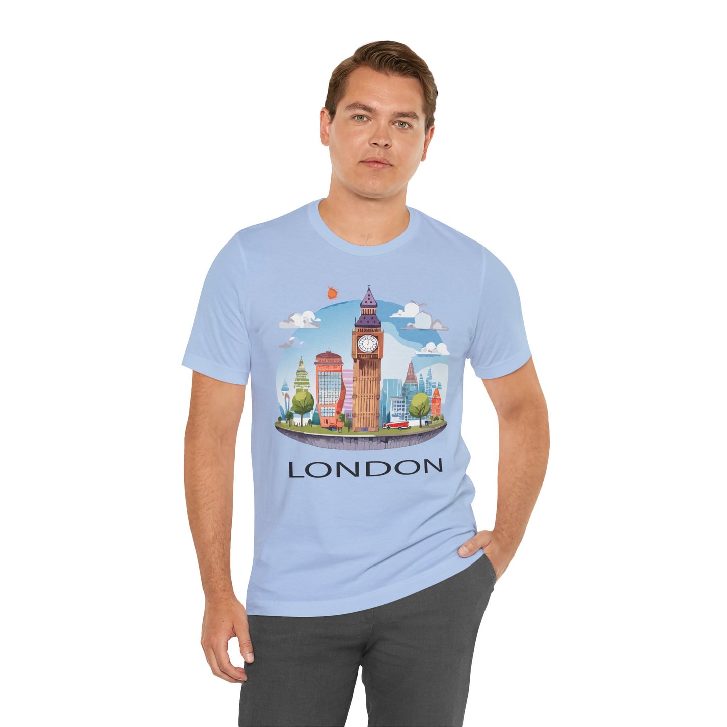 London Shirt, Travel T-Shirt, Tourist Shirts, Tee Shirt with Travel Prints 1