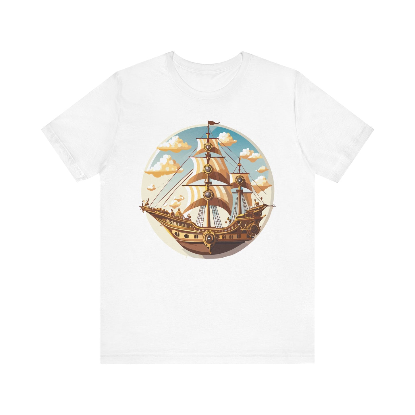 Ship Tee Shirt, Tee Shirt with Ship