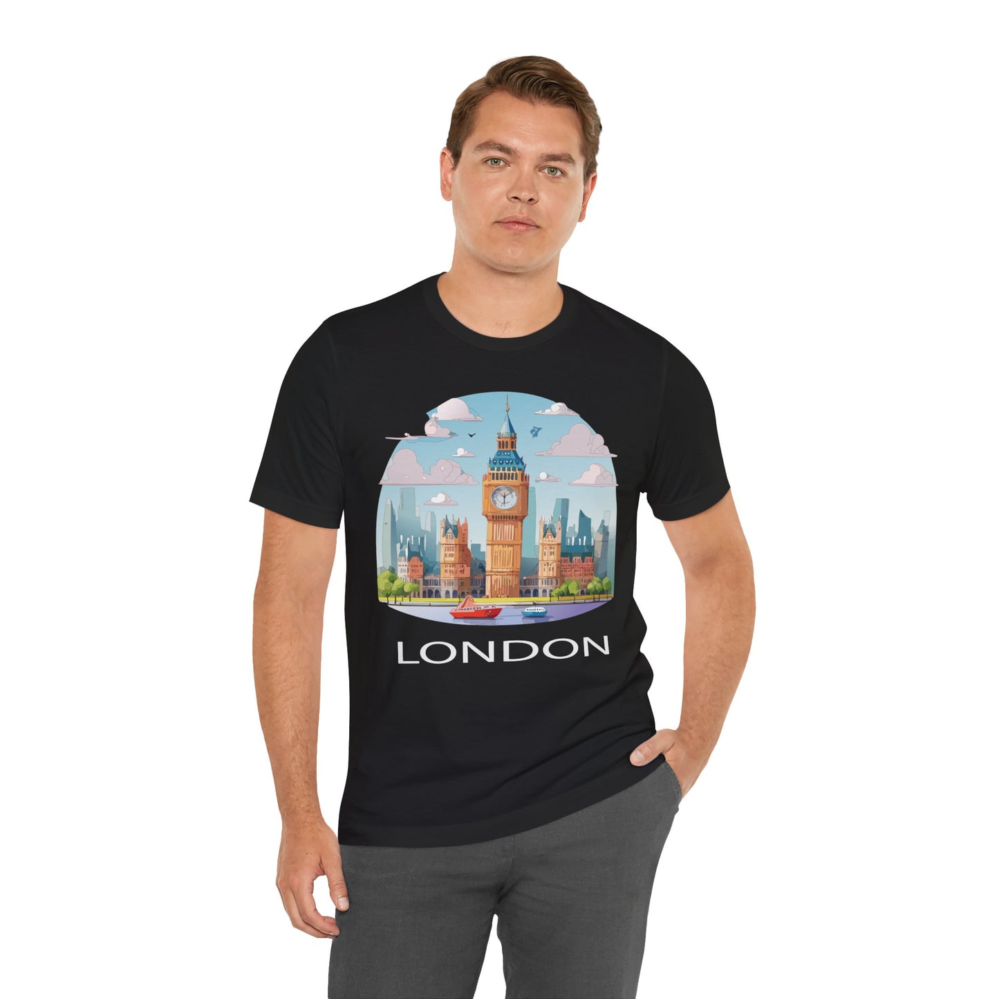 London Shirt, Travel T-Shirt, Tourist Shirts, Tee Shirt with Travel Prints 2