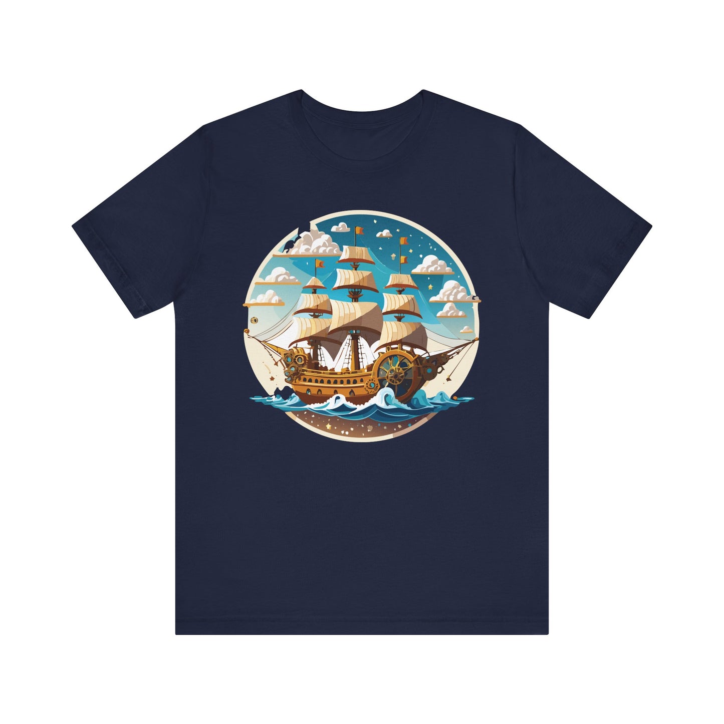 Ship Tee Shirt, Tee Shirt with Ship