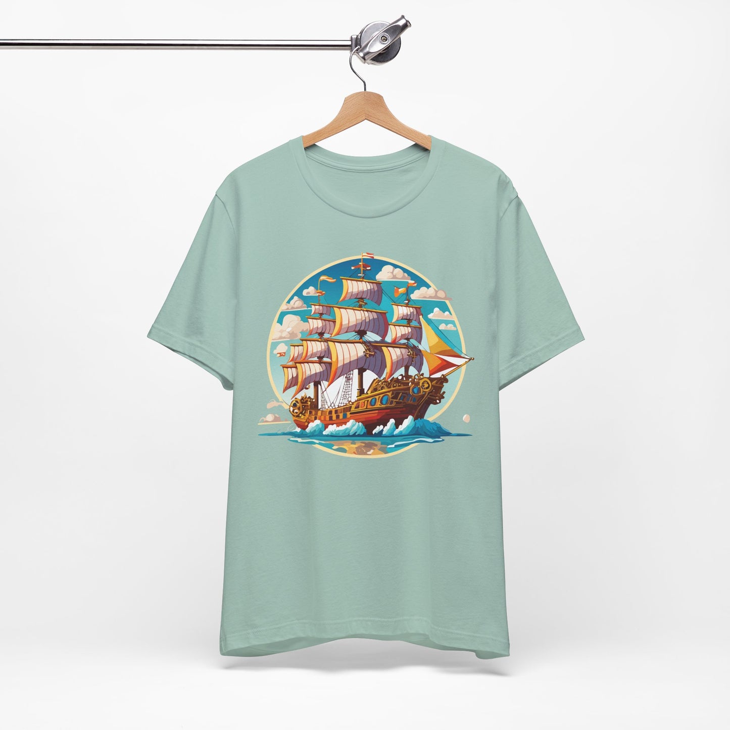 Ship Tee Shirt, Tee Shirt with Ship