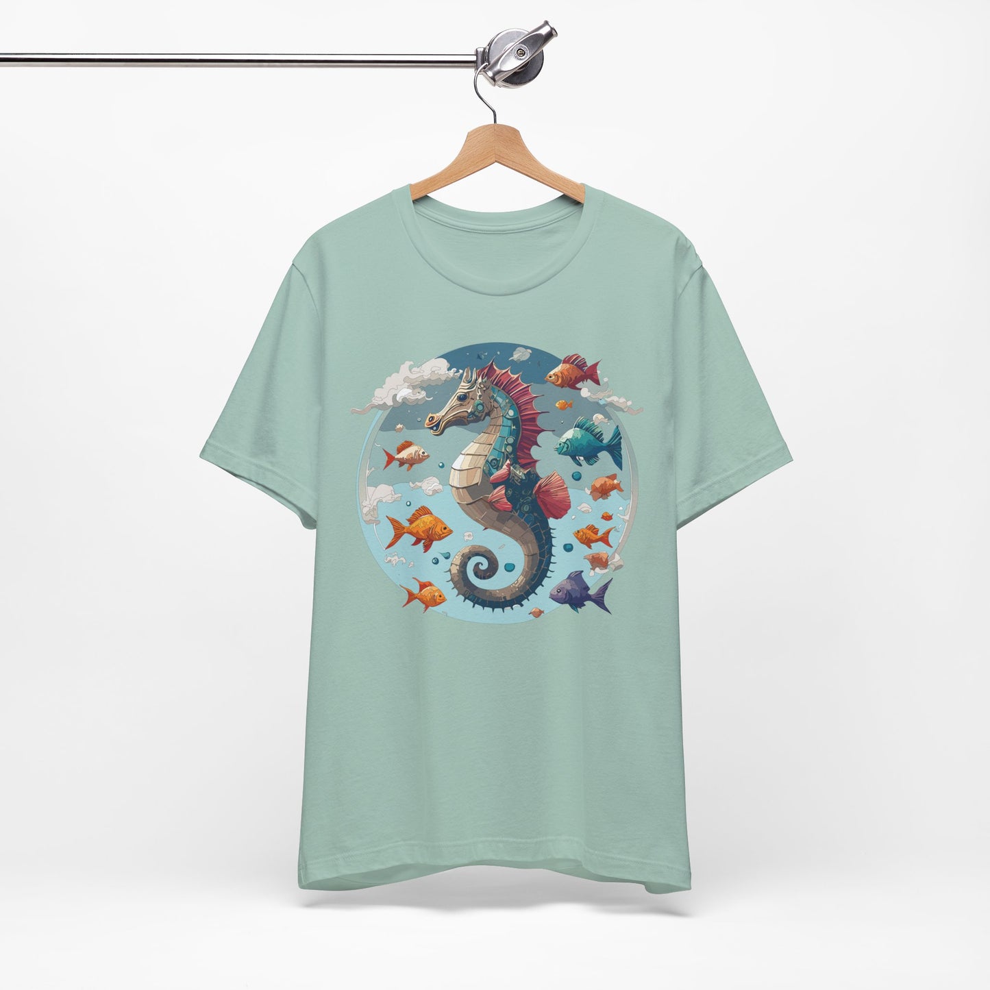 Animals Shirt, Shirt with Seahorse