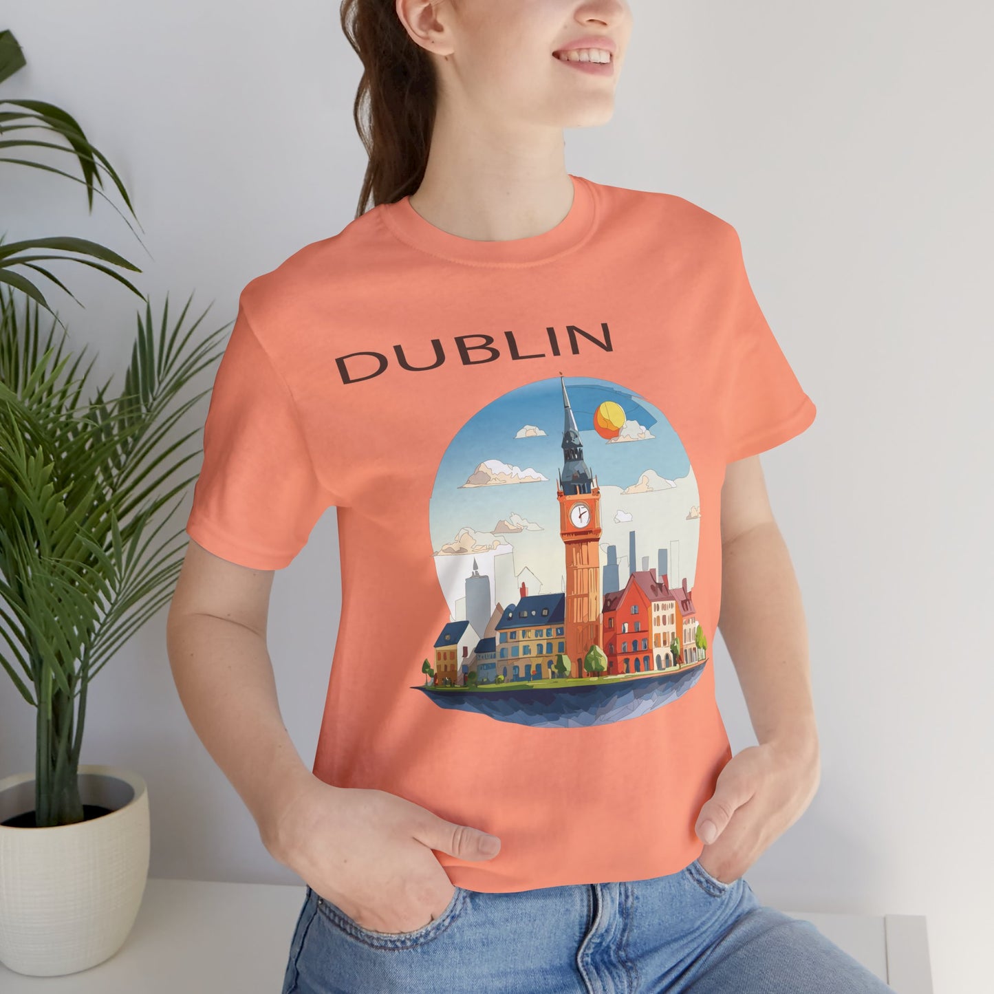 Dublin Shirt, Travel T-Shirt, Tourist Shirts, Tee Shirt with Travel Prints 1
