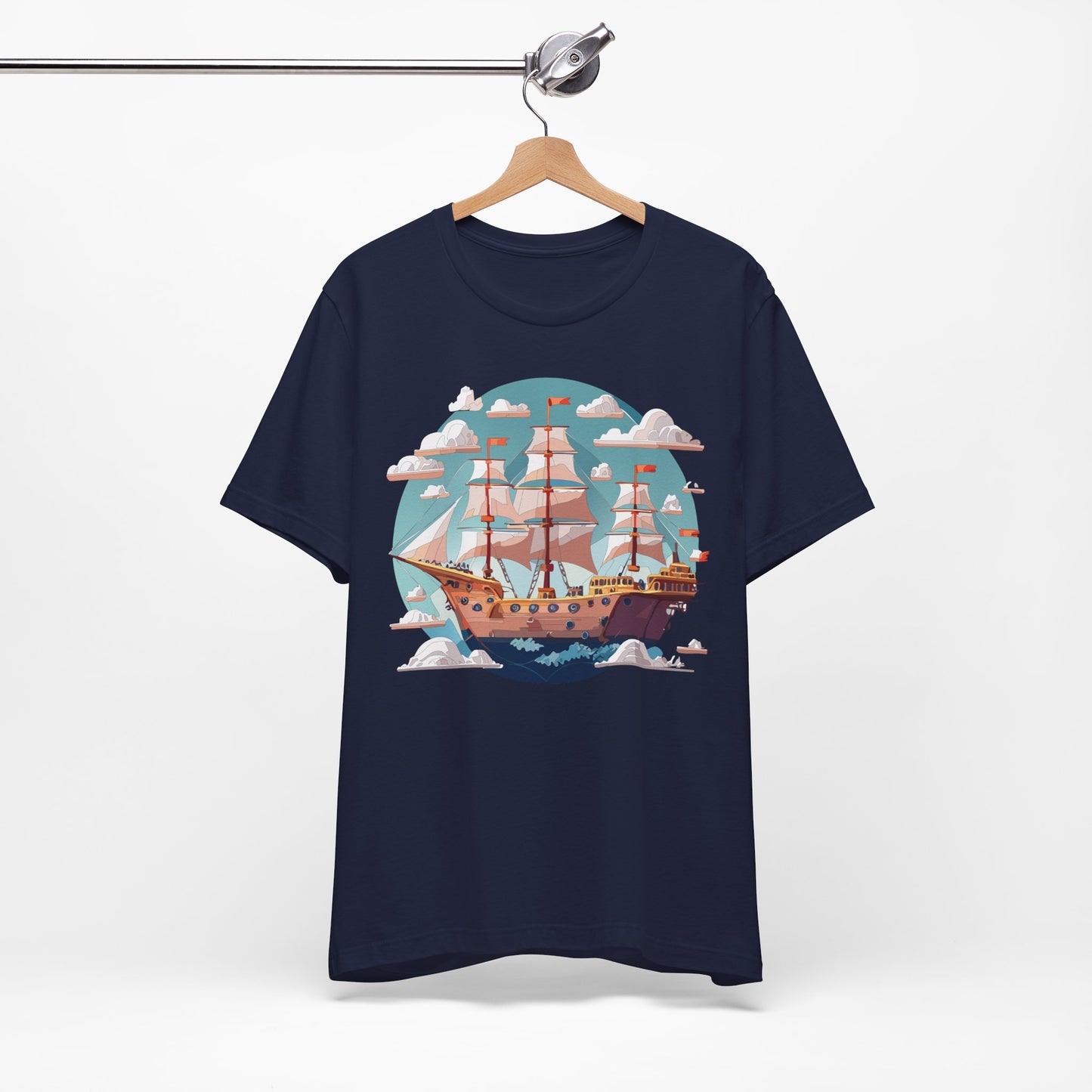 Ship Tee Shirt, Tee Shirt with Ship
