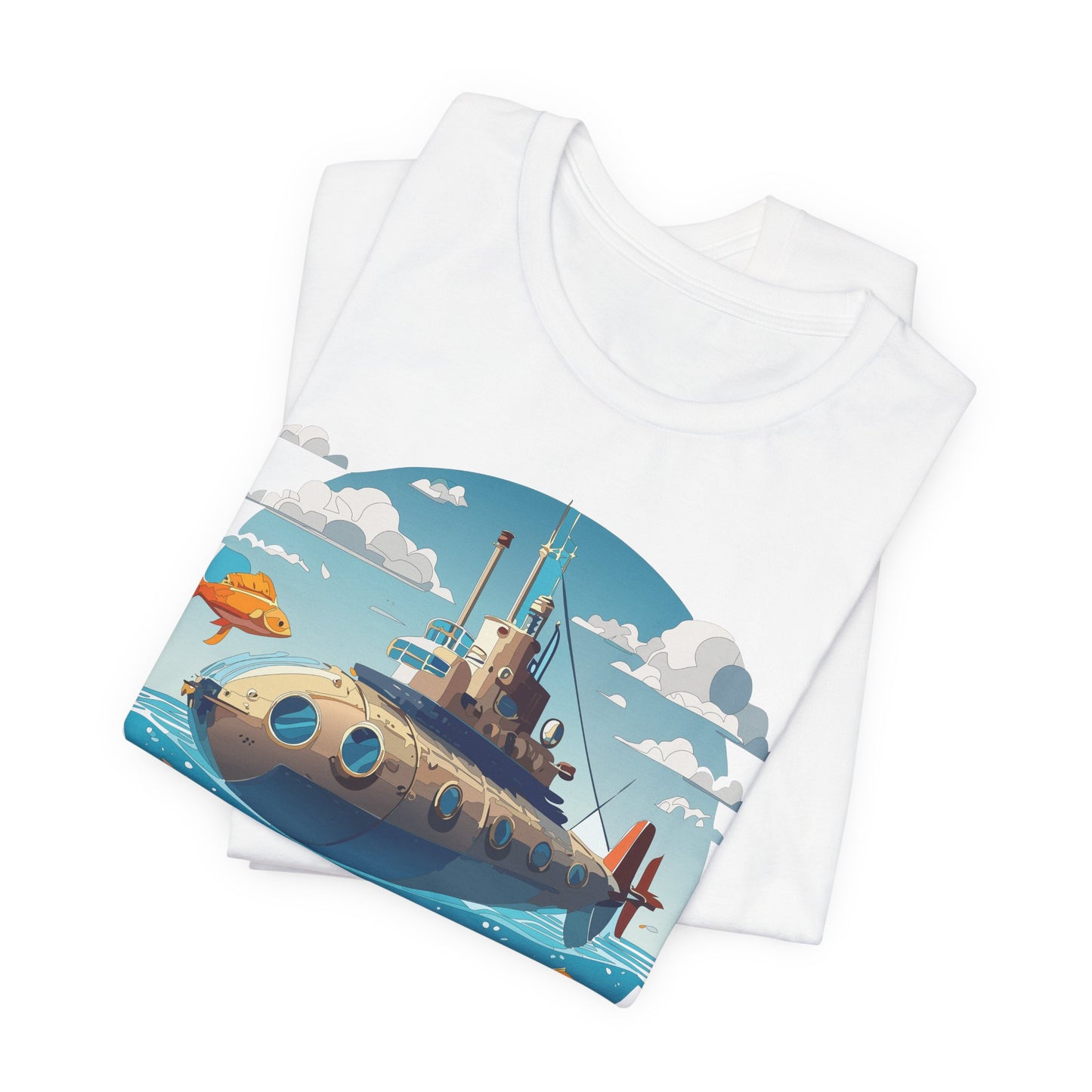 Ship Tee Shirt, Tee Shirt with Ship
