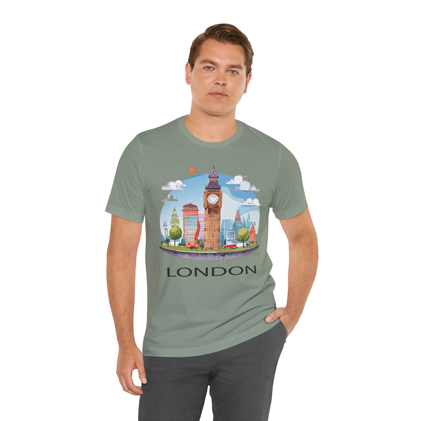 London Shirt, Travel T-Shirt, Tourist Shirts, Tee Shirt with Travel Prints 1