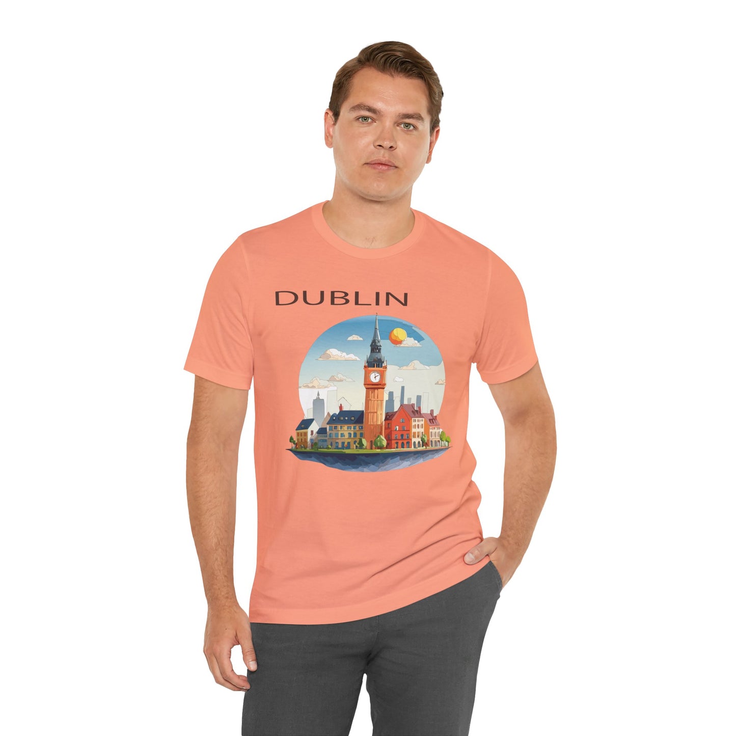 Dublin Shirt, Travel T-Shirt, Tourist Shirts, Tee Shirt with Travel Prints 1