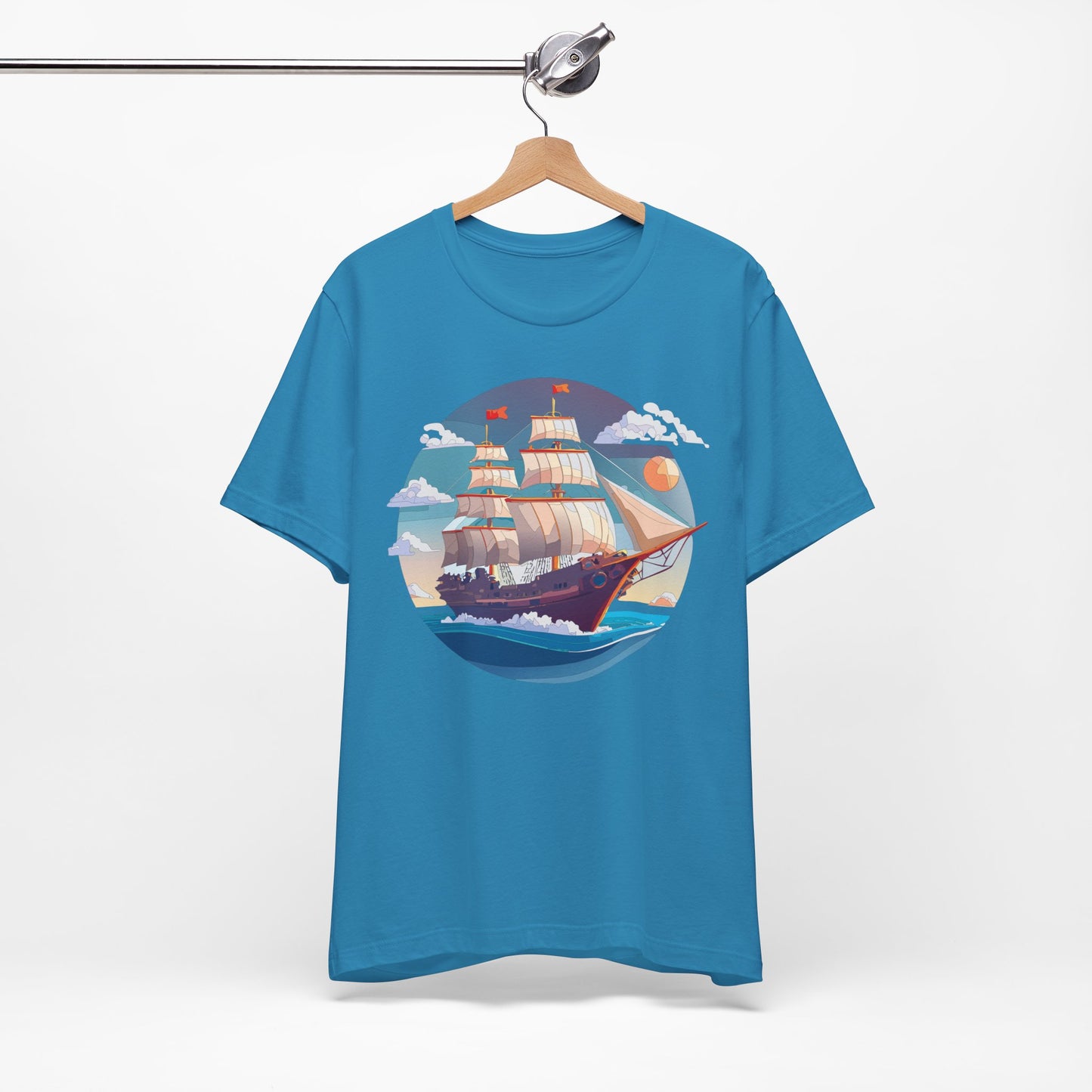 Ship Tee Shirt, Tee Shirt with Ship