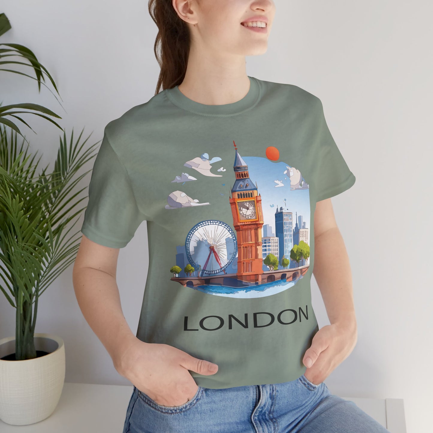 London Shirt, Travel T-Shirt, Tourist Shirts, Tee Shirt with Travel Prints 3
