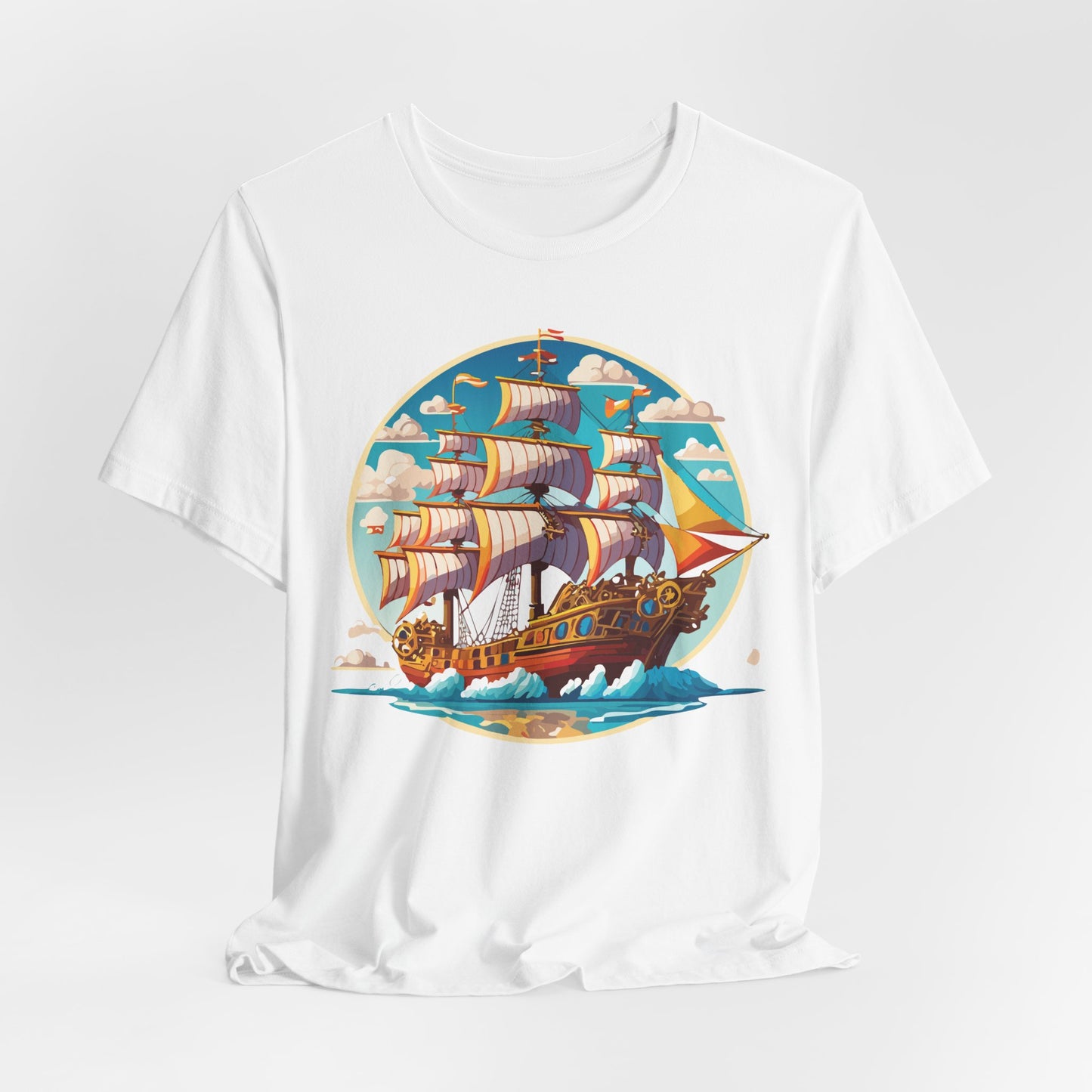 Ship Tee Shirt, Tee Shirt with Ship