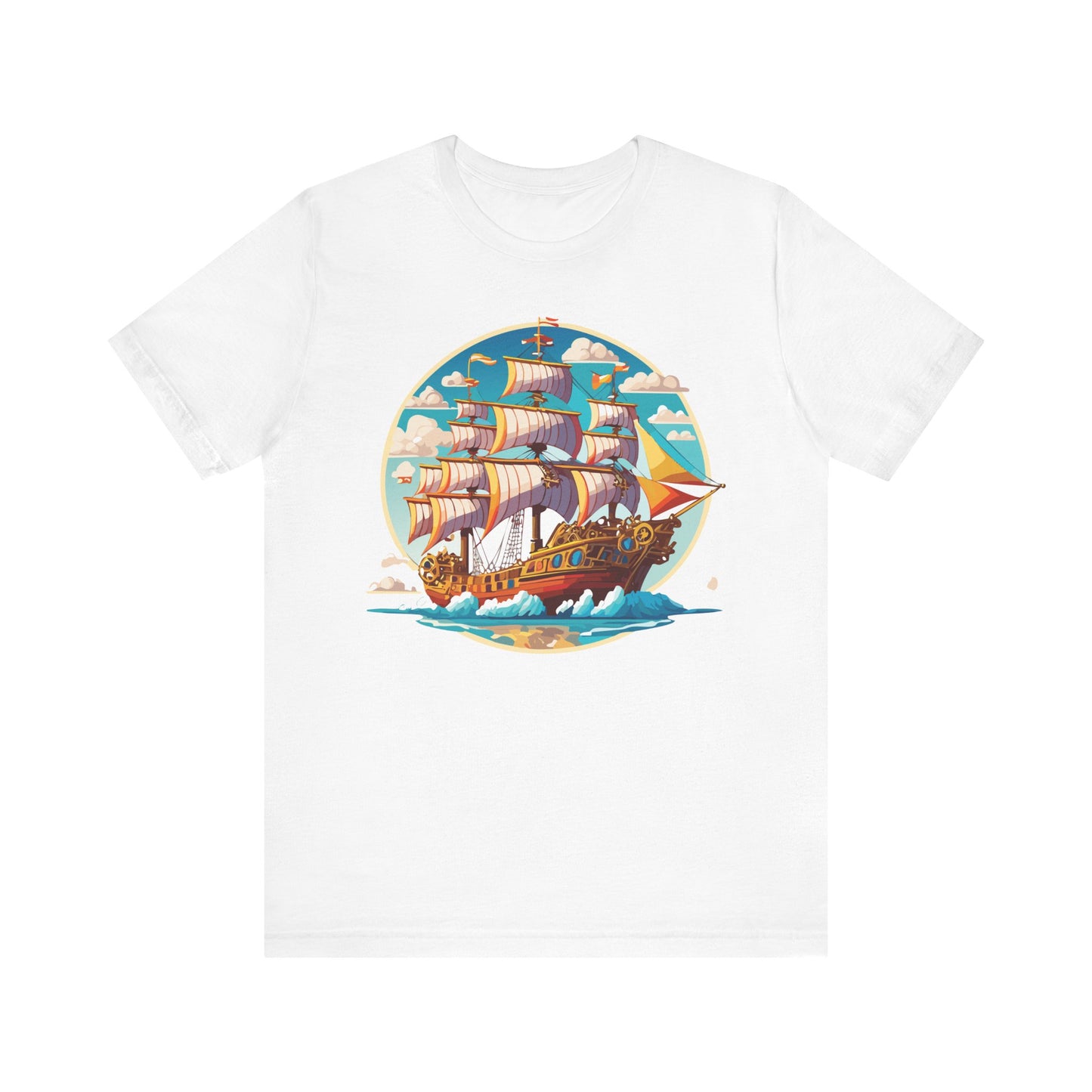 Ship Tee Shirt, Tee Shirt with Ship