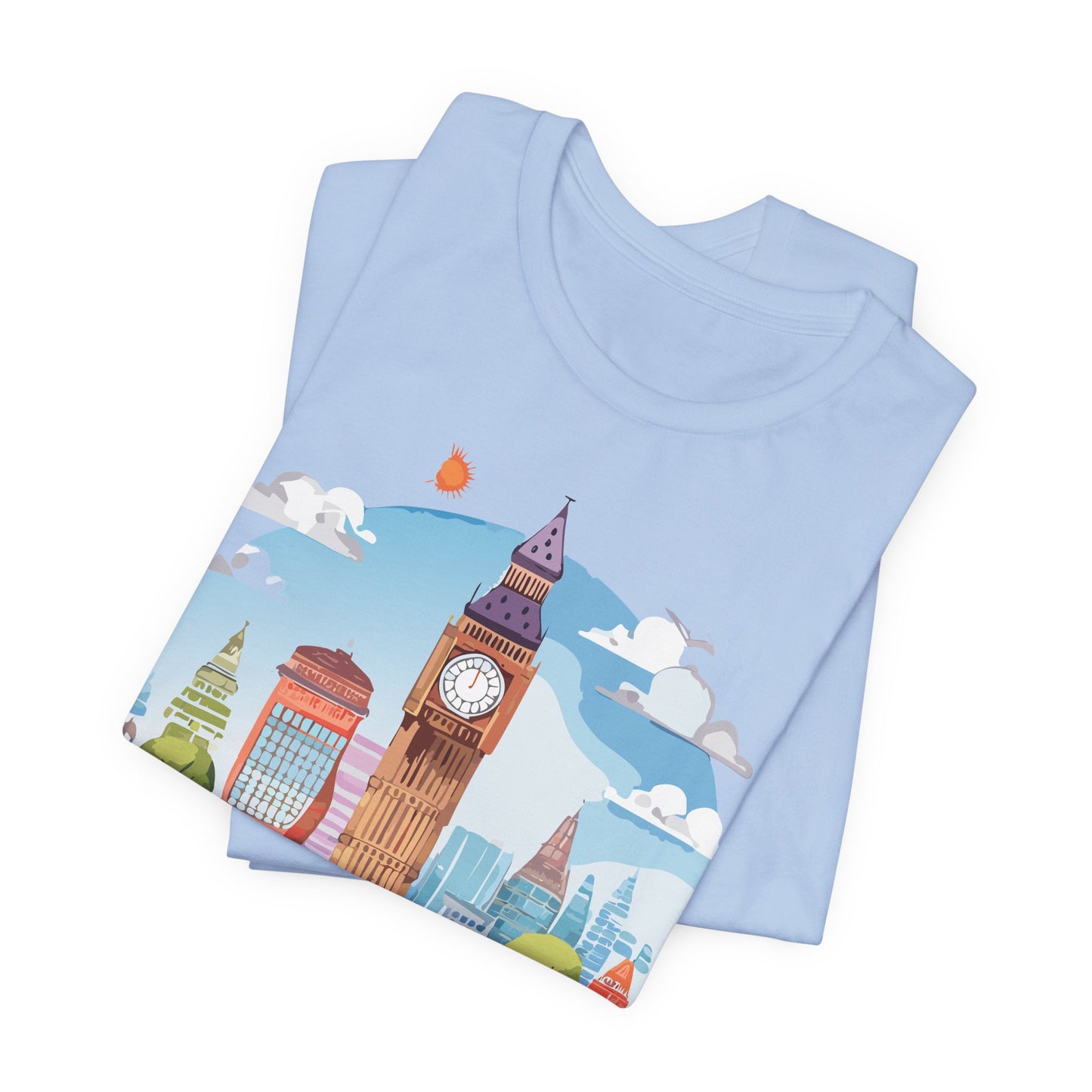London Shirt, Travel T-Shirt, Tourist Shirts, Tee Shirt with Travel Prints 1