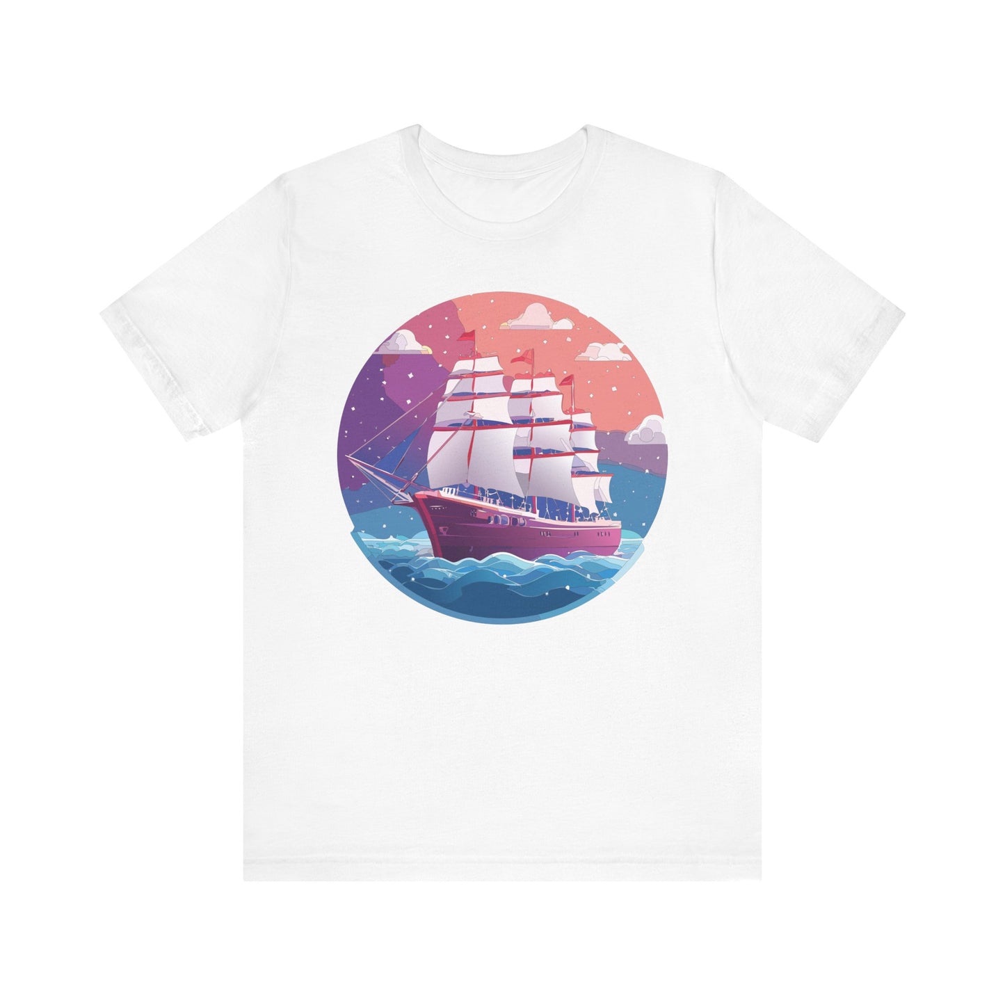 Ship Tee Shirt, Tee Shirt with Ship
