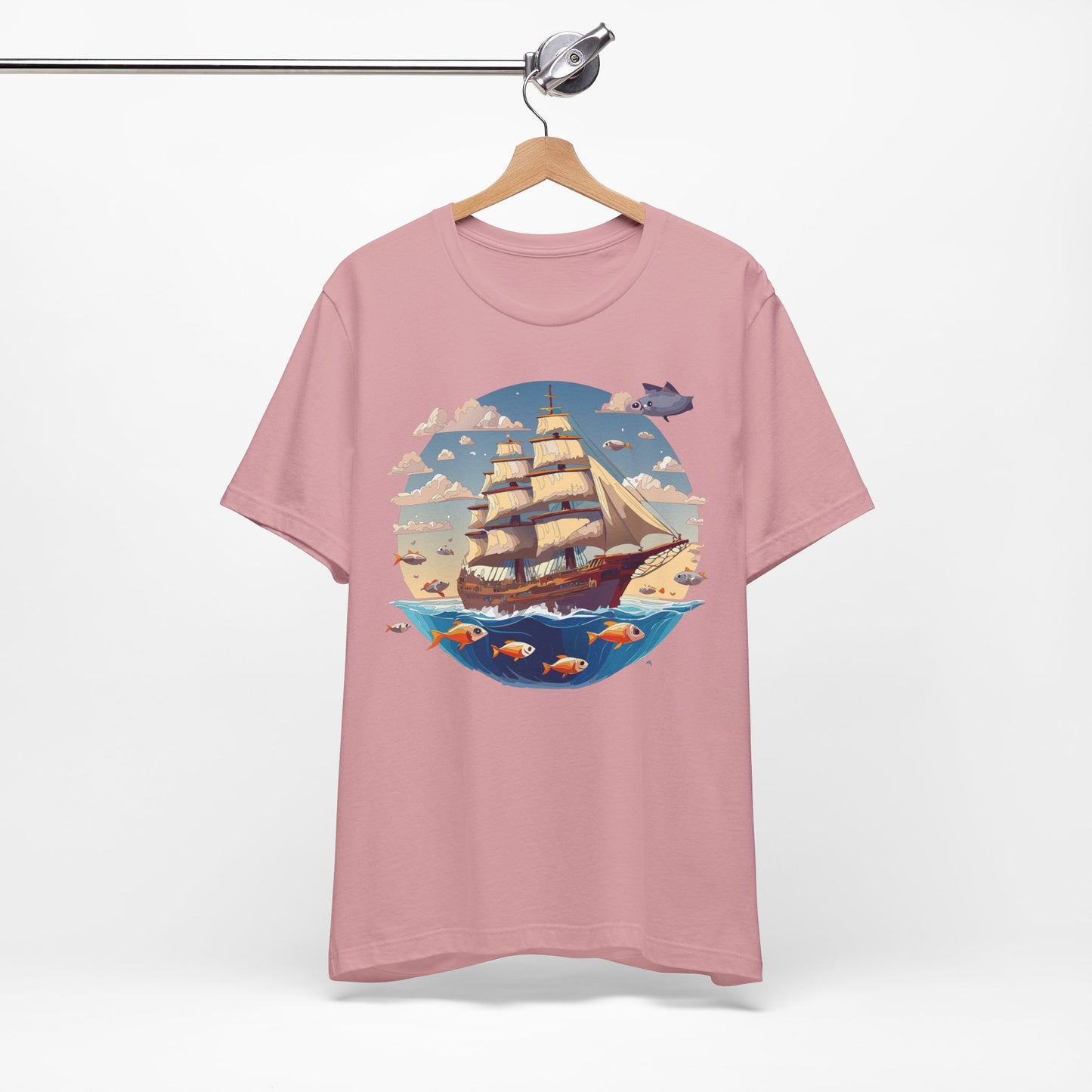 Ship Tee Shirt, Tee Shirt with Ship