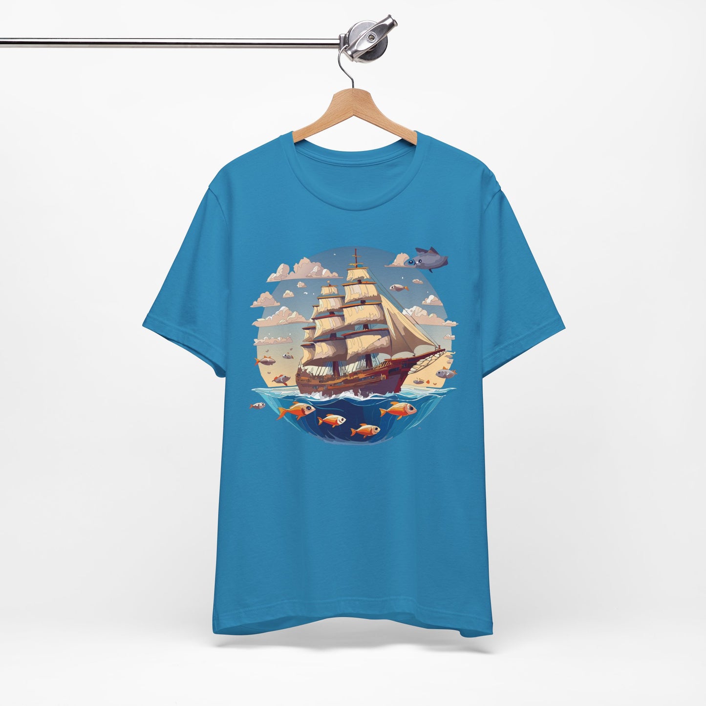 Ship Tee Shirt, Tee Shirt with Ship