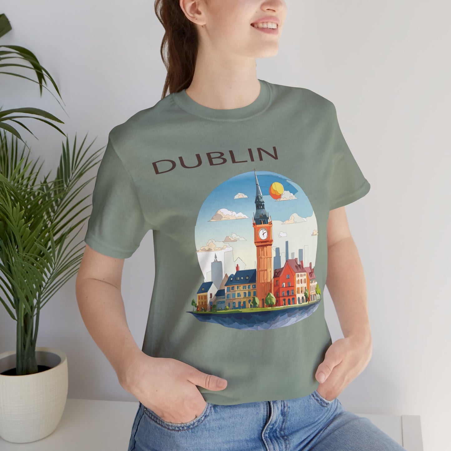 Dublin Shirt, Travel T-Shirt, Tourist Shirts, Tee Shirt with Travel Prints 1