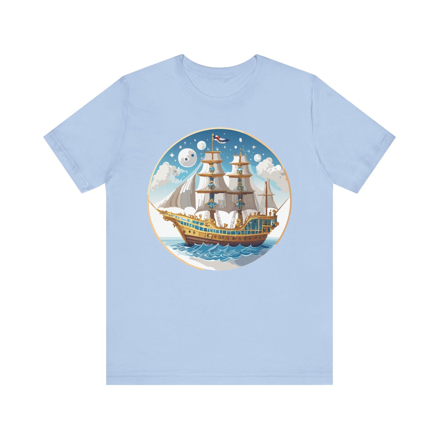 Ship Tee Shirt, Tee Shirt with Ship