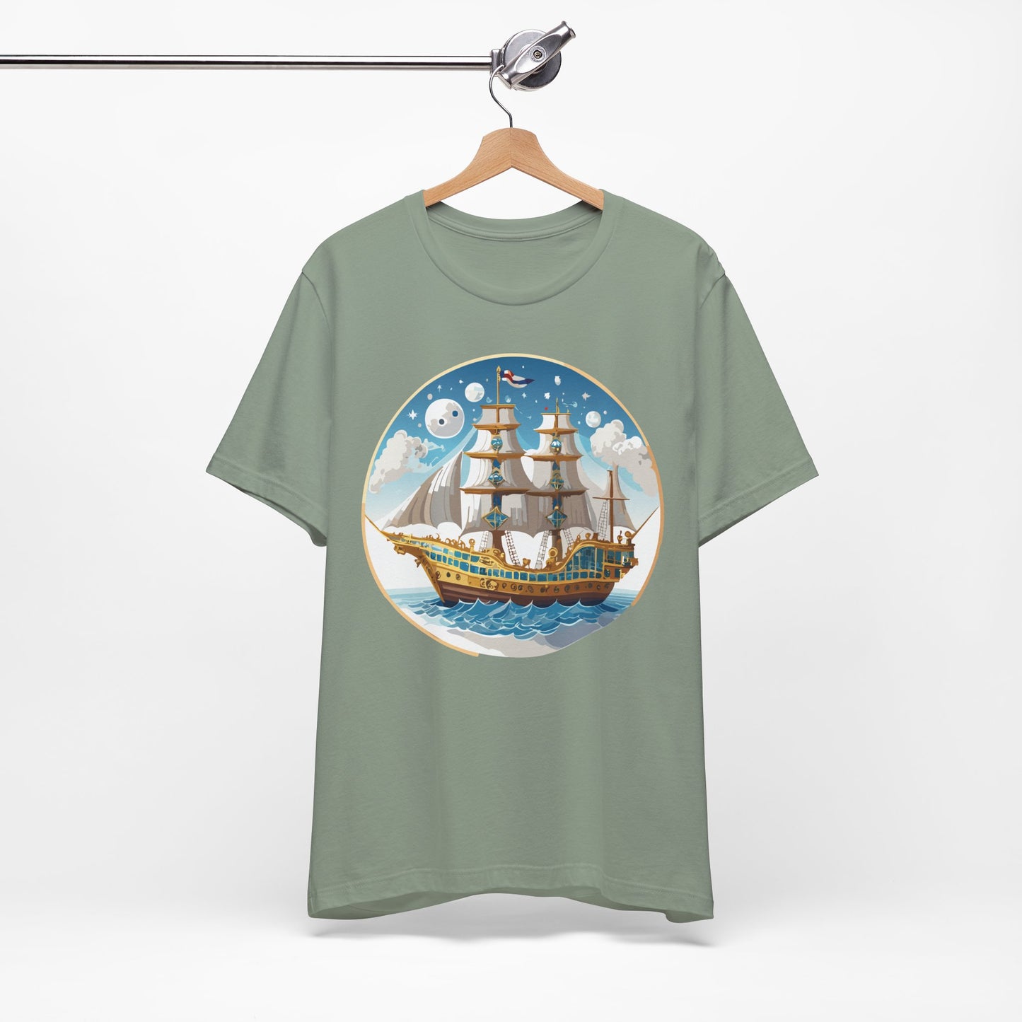 Ship Tee Shirt, Tee Shirt with Ship